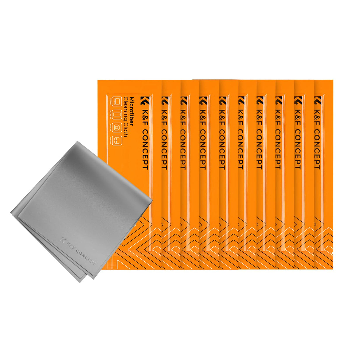 Microfiber Cleaning Cloths Grey X10 (10 Count)