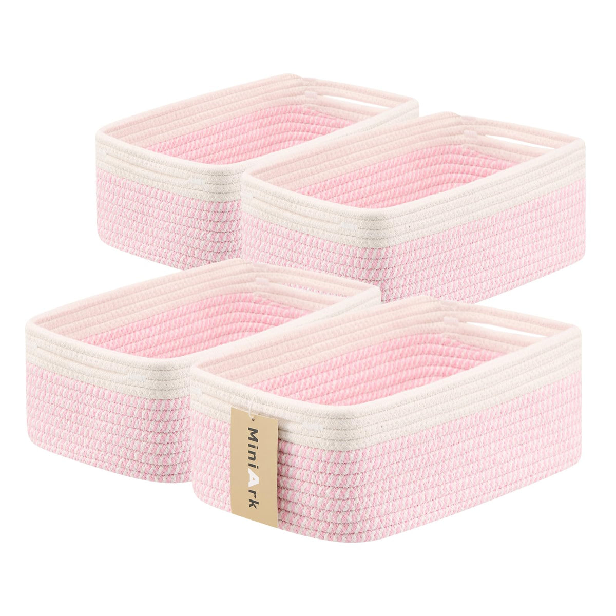 Small Storage Baskets for Organizing (4 Count)