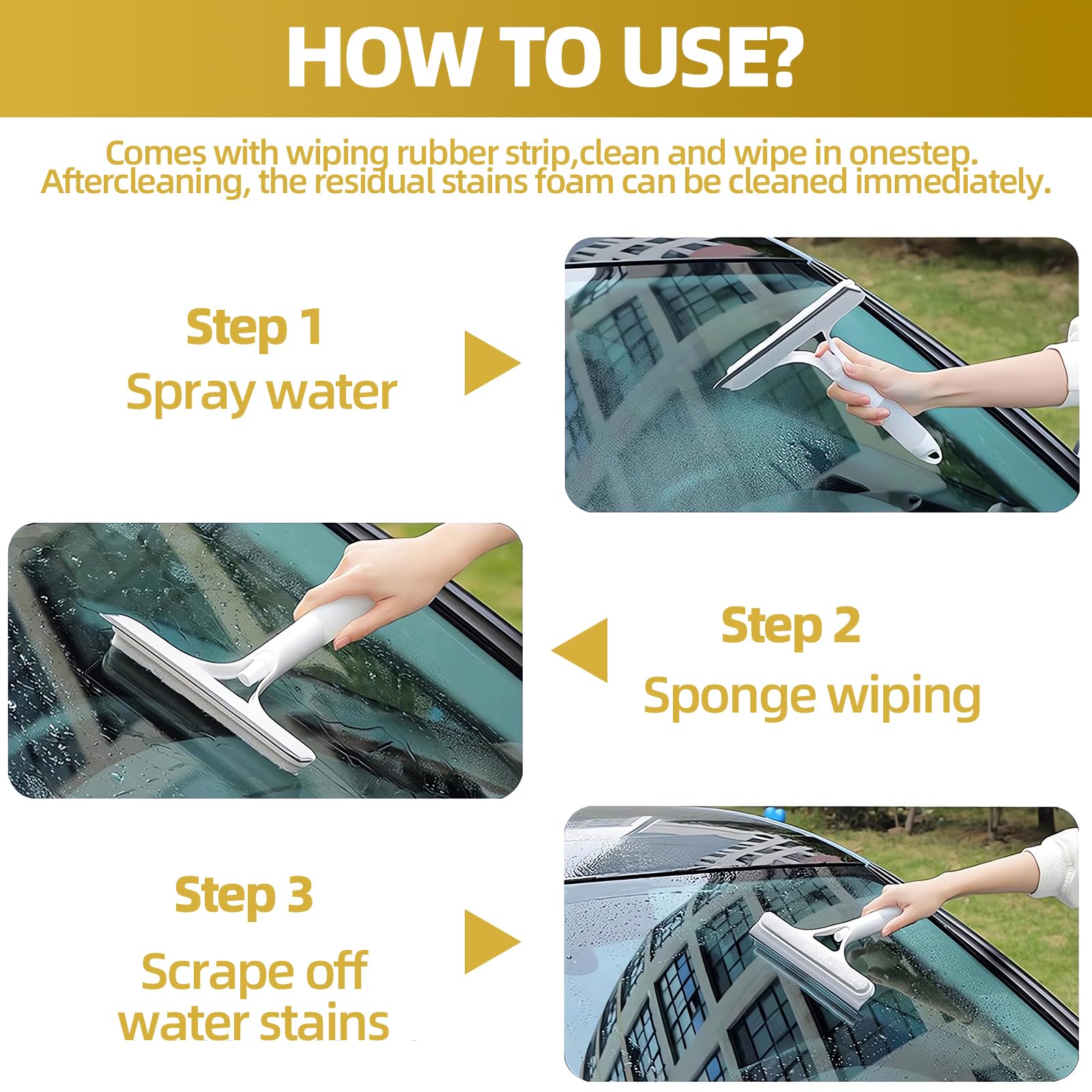 3PCS 3 in 1 Spray Squeegee (3 Count)