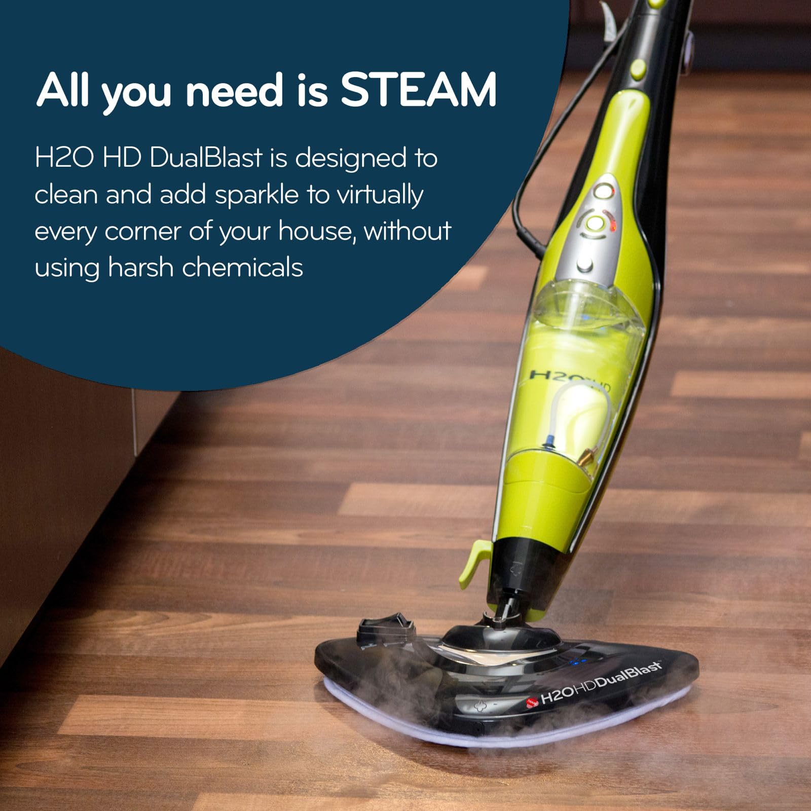 HD Dual Blast Steam Mop & Handheld Steam Cleaner