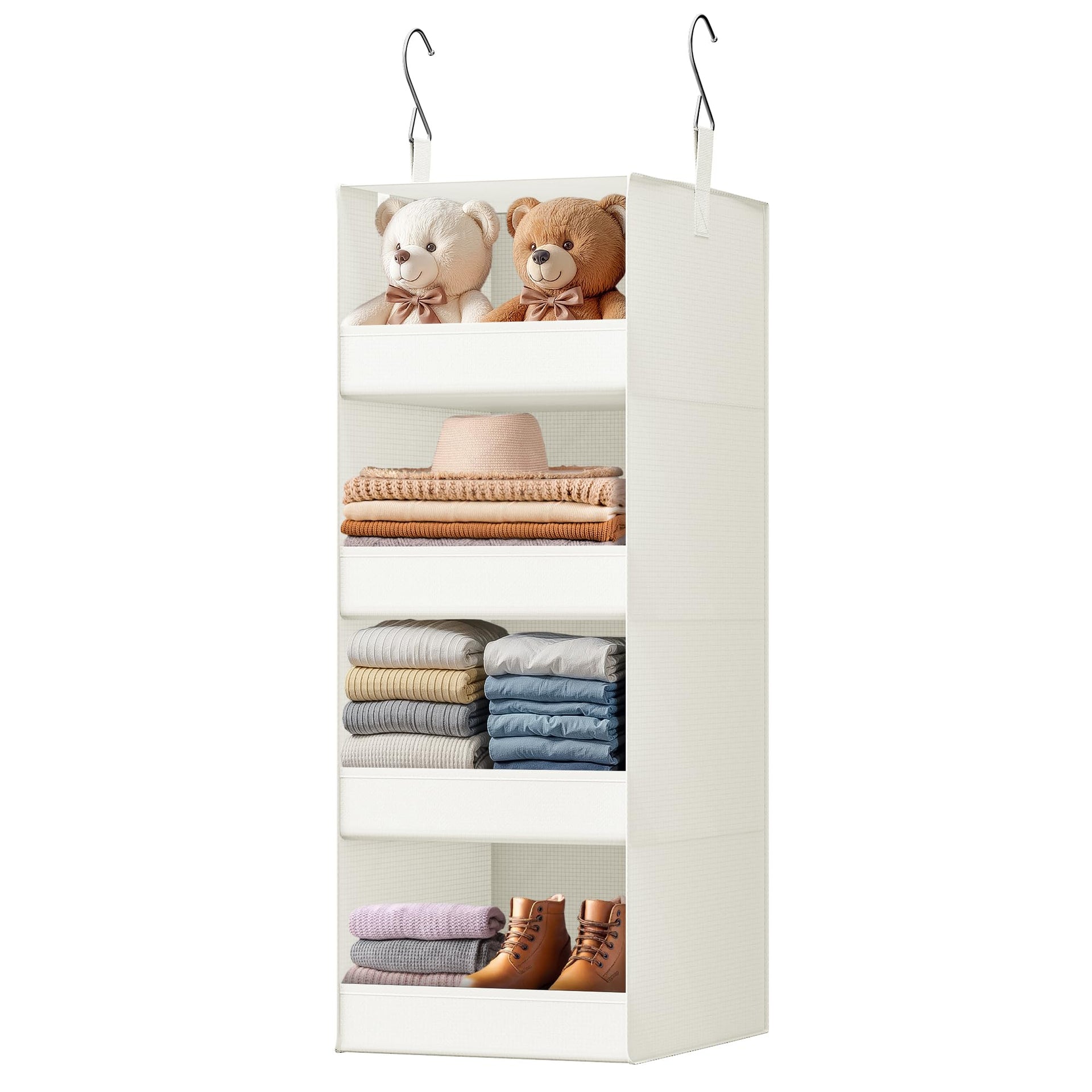 4 Shelf Hanging Closet Organizer