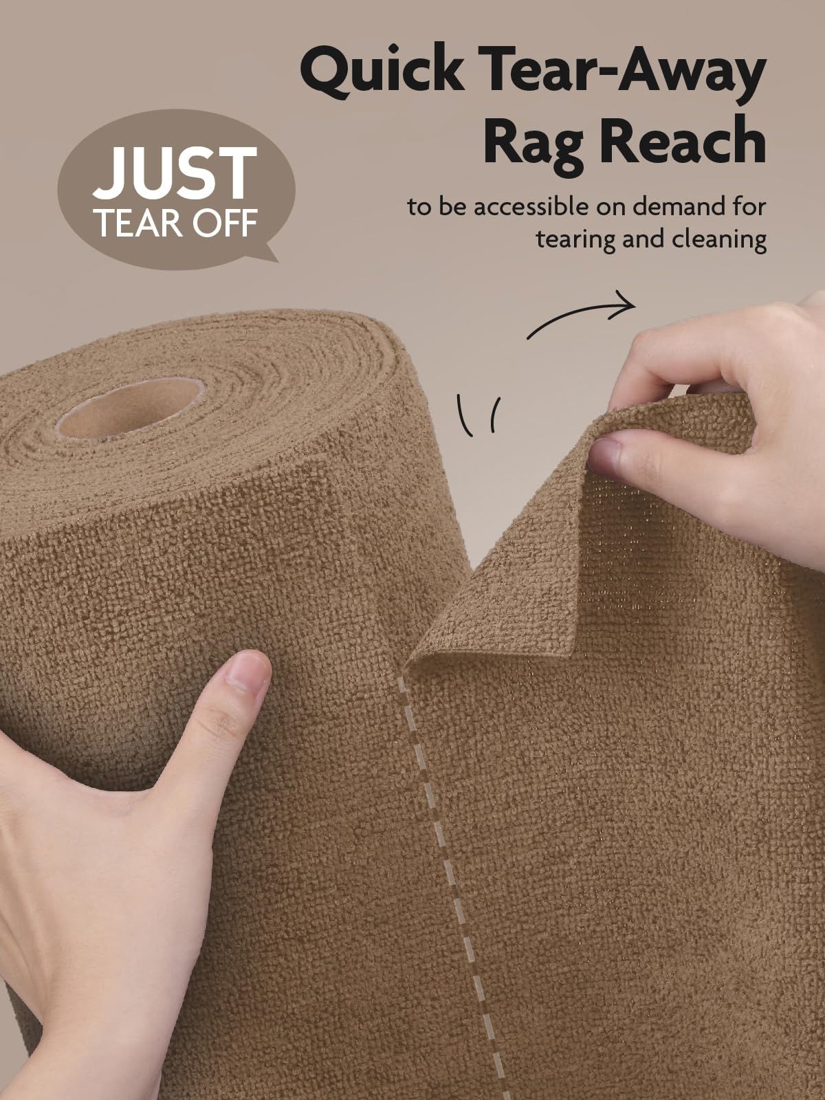 Microfiber Cleaning Cloth Roll (75 Count)