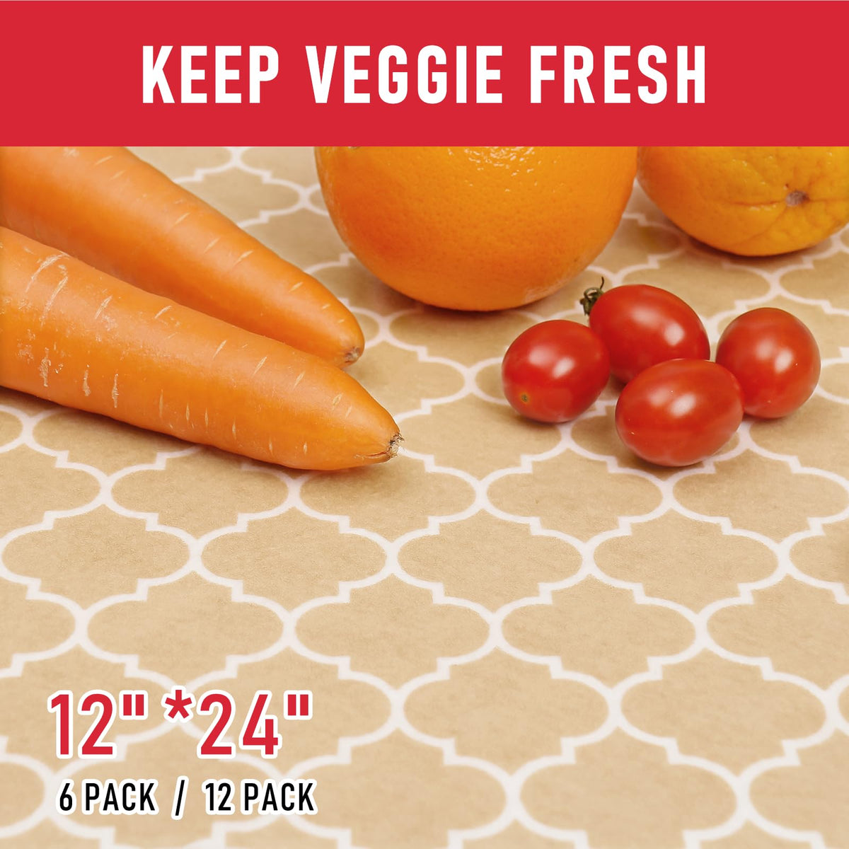 2 in 1 Refrigerator Liners (12 Sq Ft)