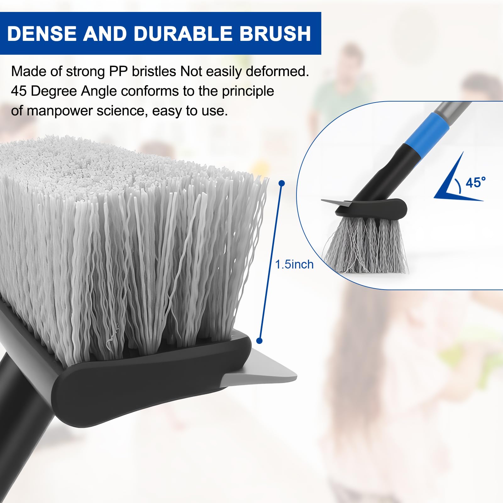 Deck Brush with 56" Long Handle