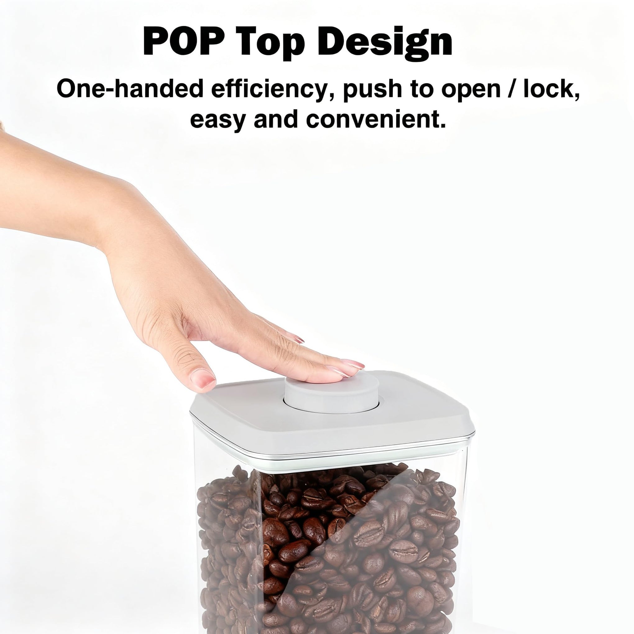 Pop Airtight Food Storage Container with Lid (3 Count)