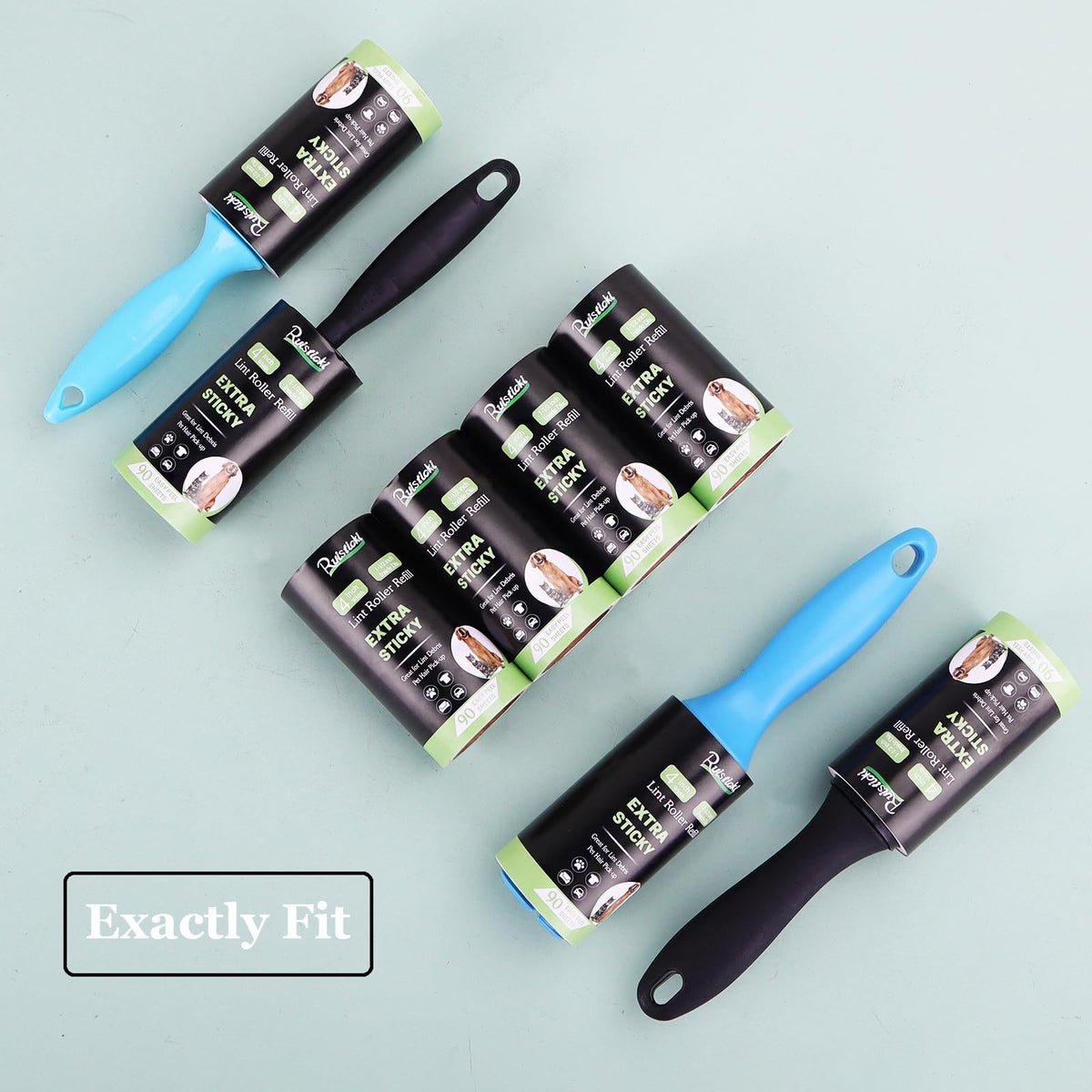 4 inch Lint Roller Refills for Evercare PetLovers Fedicelly Albatross and More Lint Rollers