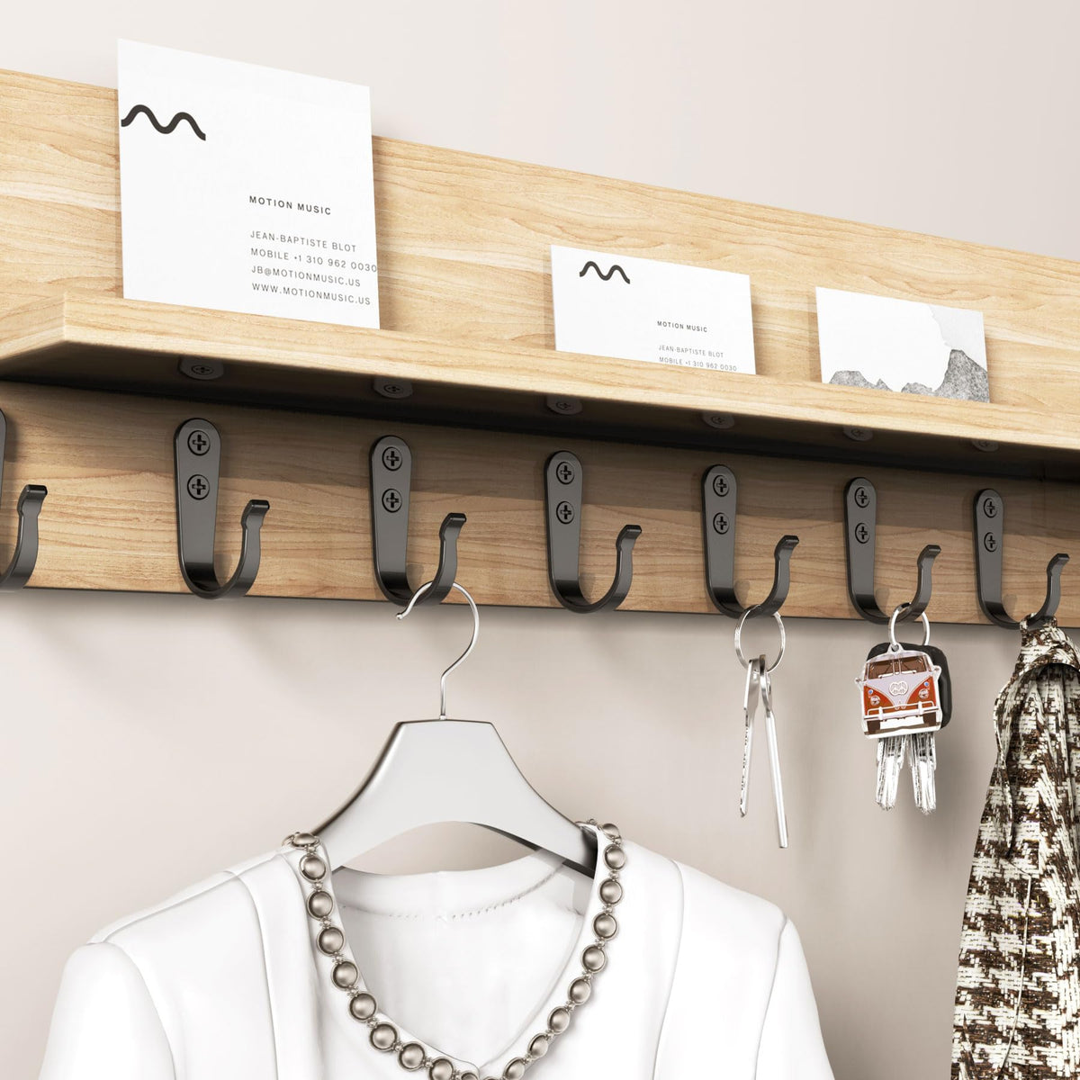20 Pack Coat Hooks for Hanging (20 Count)