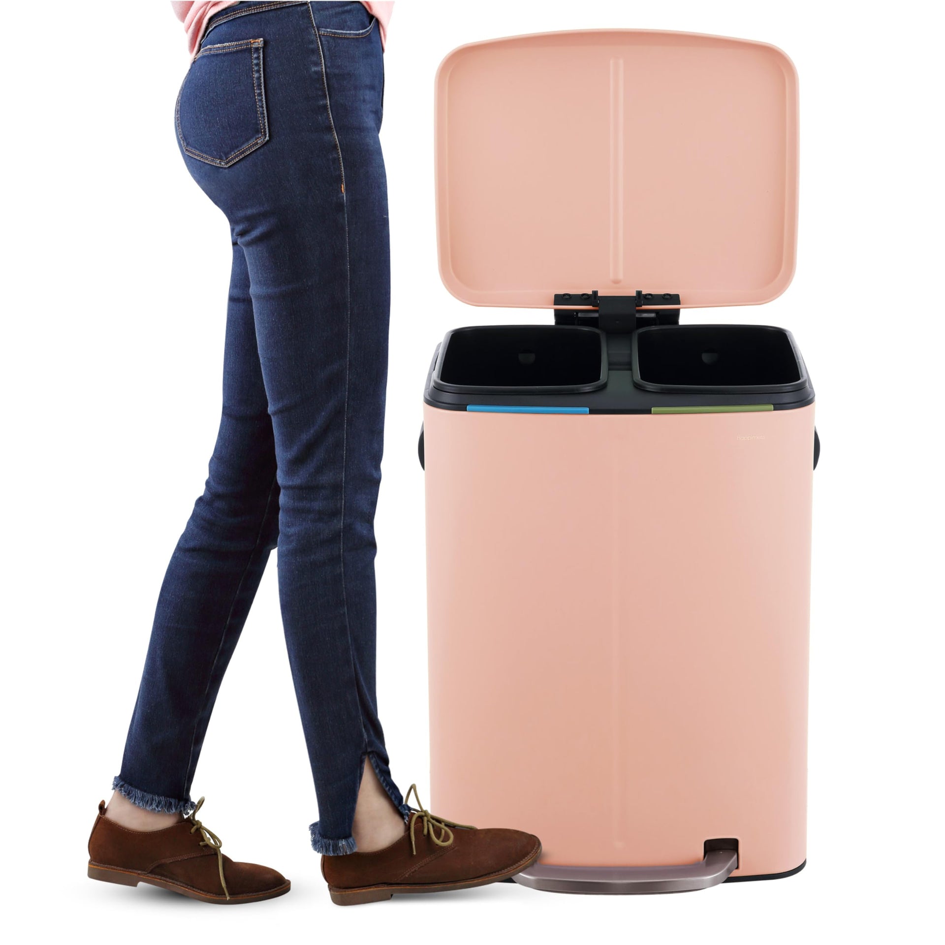 Marco 10.6 Gal Double Bucket Step Trash Can