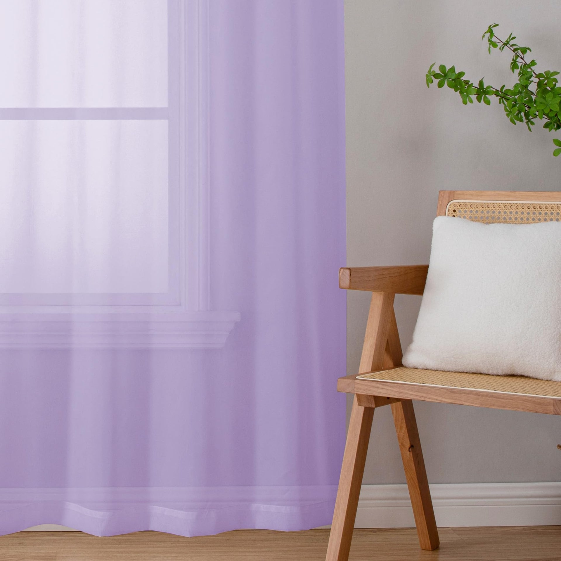 Lilac Sheer Valances for Windows (2 Count)