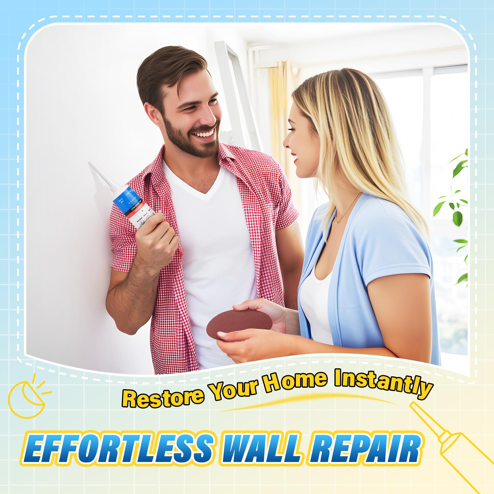 9 Piece Spackle Wall Repair Kit