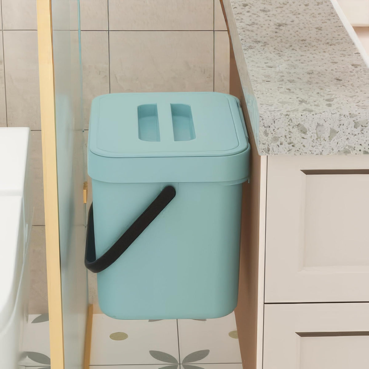 1.8 Gal Hanging Trash Can with Lid