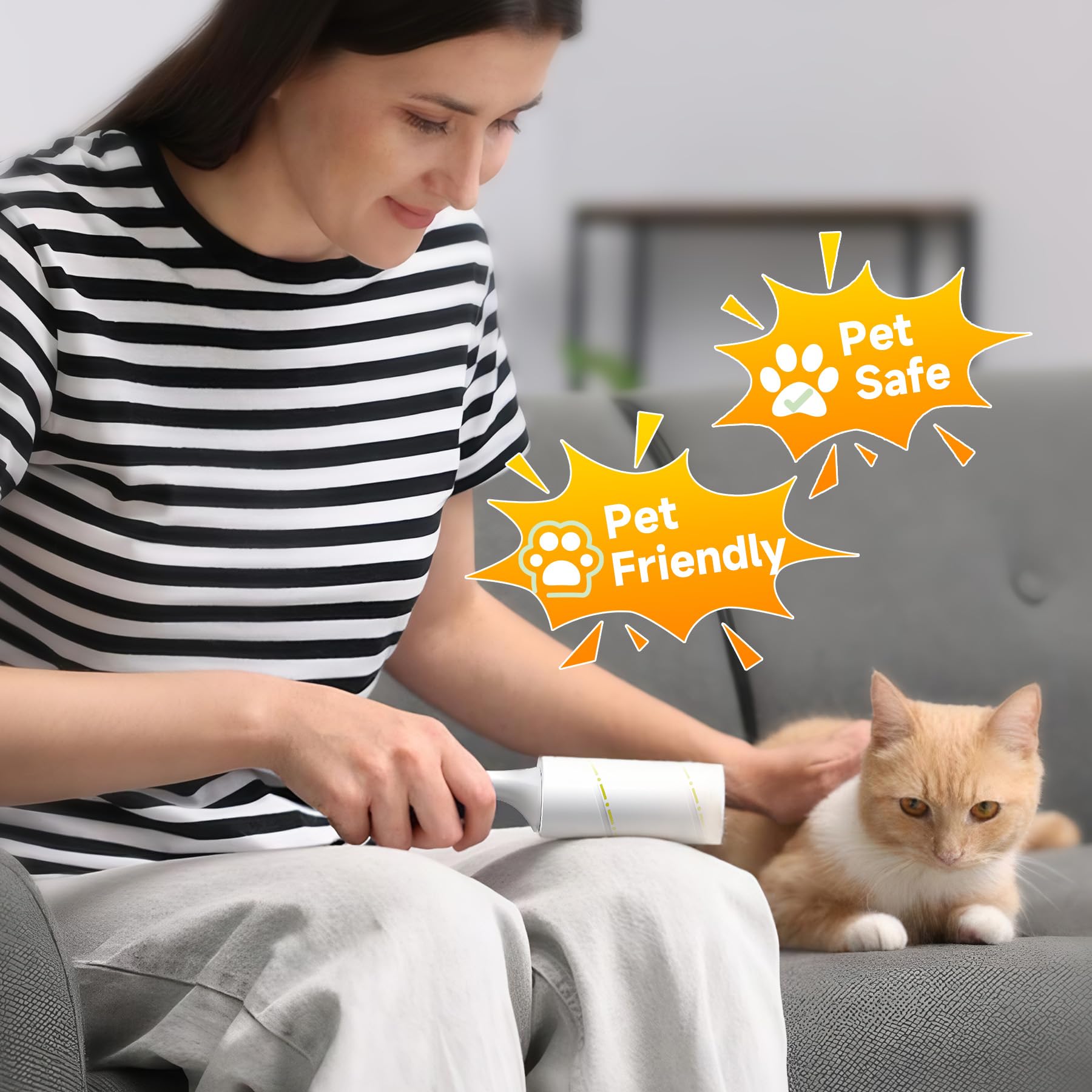 Extra Sticky Lint Roller for Pet Hair (800 Count)