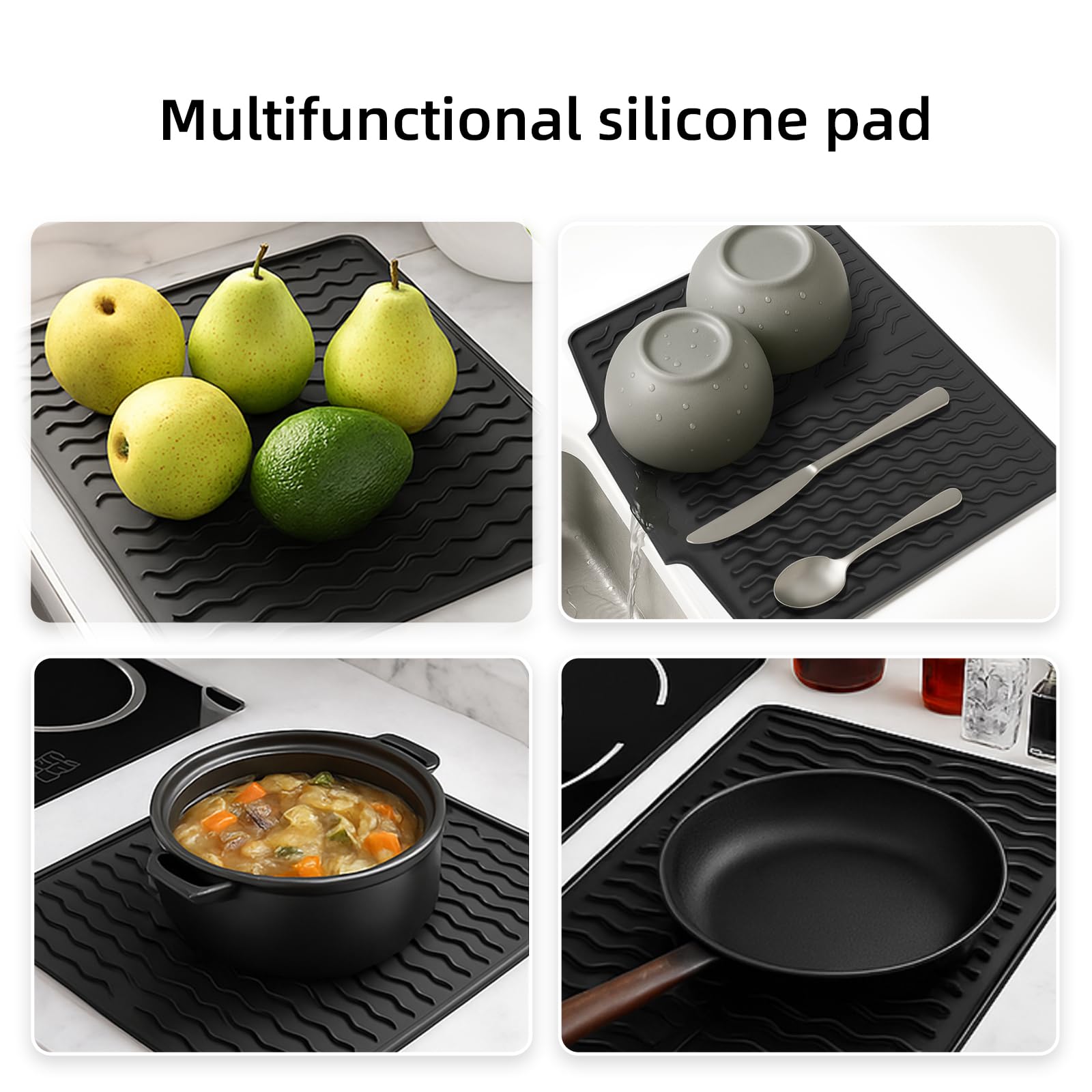 Dish drying mats for kitchen counter