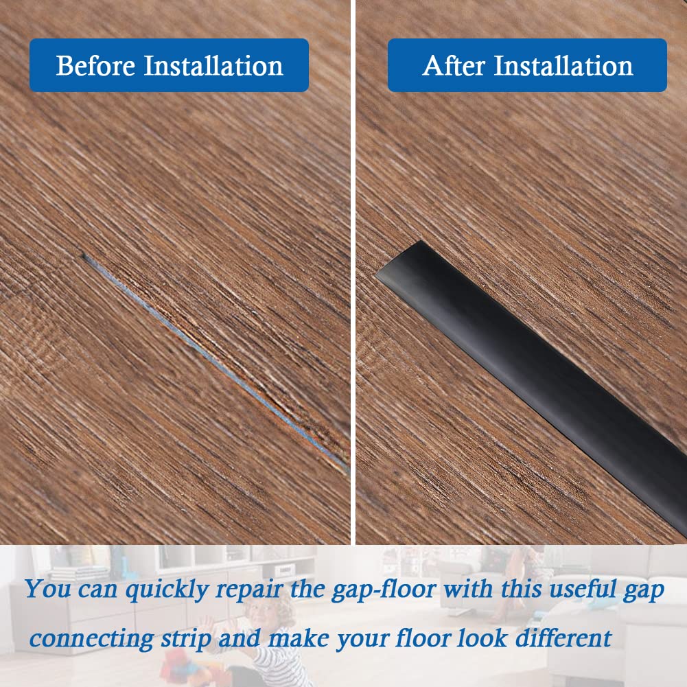 Vinyl Floor Transition Strip Self Adhesive Threshold Strip (6.56 Foot)