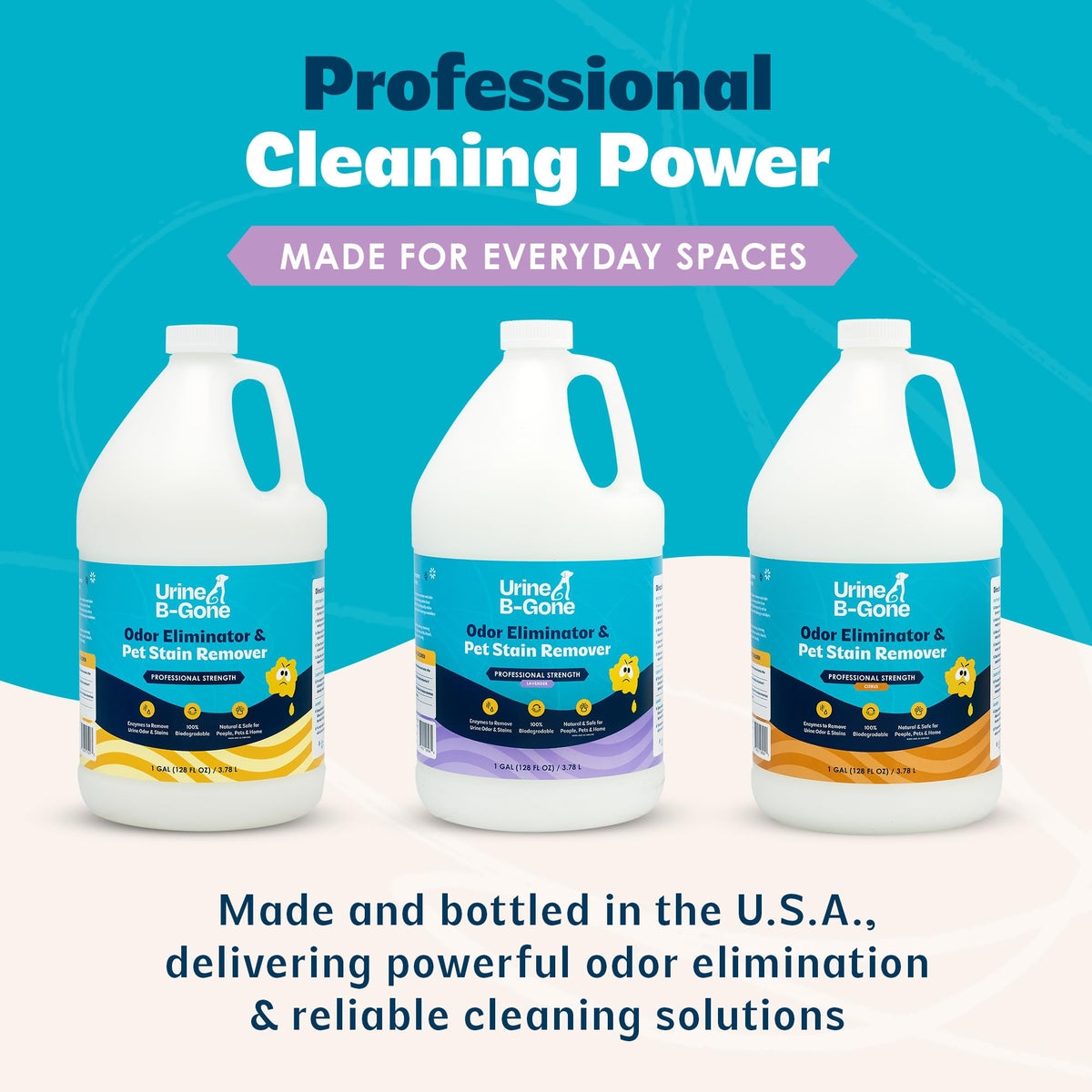 Urine B Gone Enzyme Cleaner for Human (128 Fl Oz)