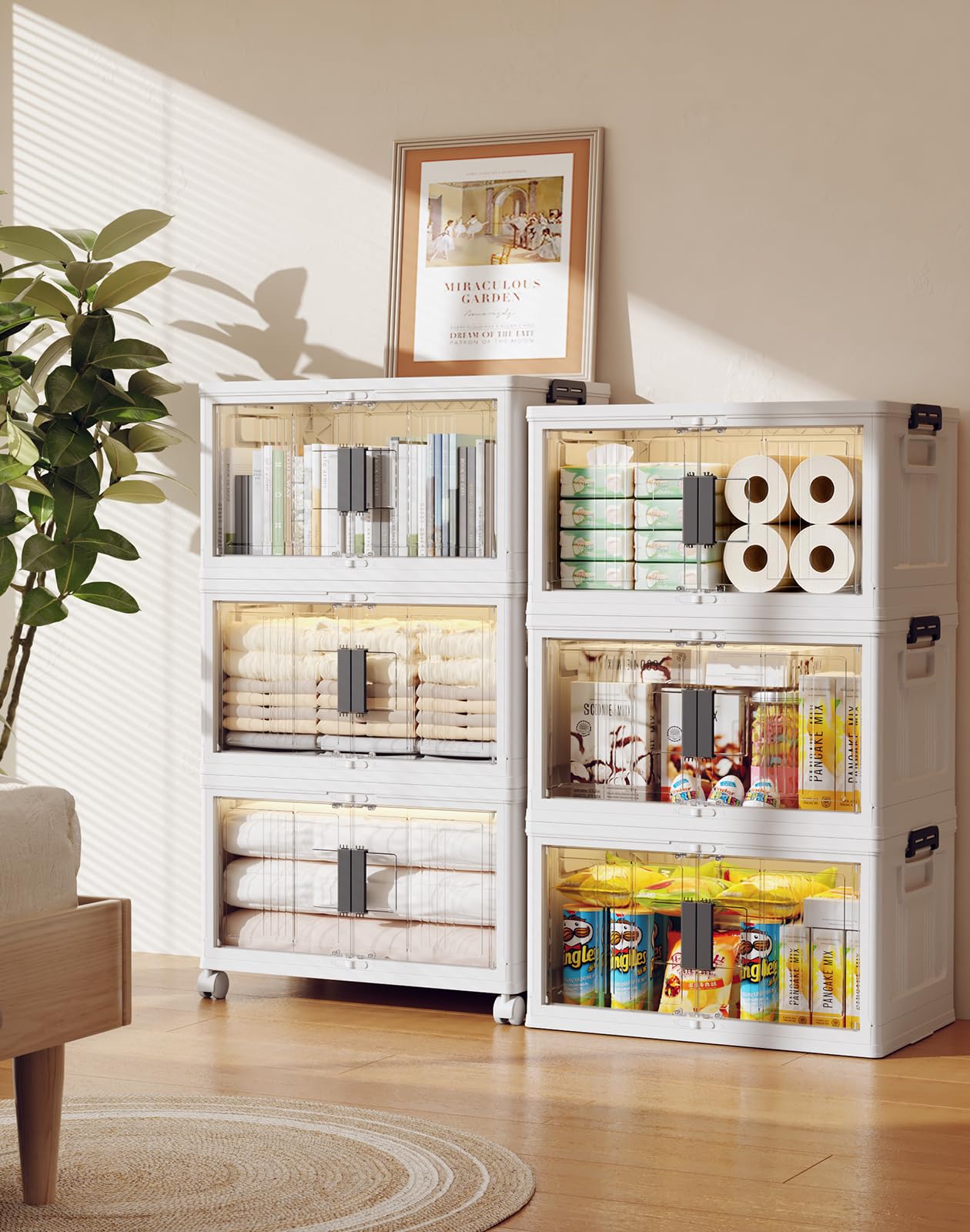 48QT Storage Bins with Lids for Home