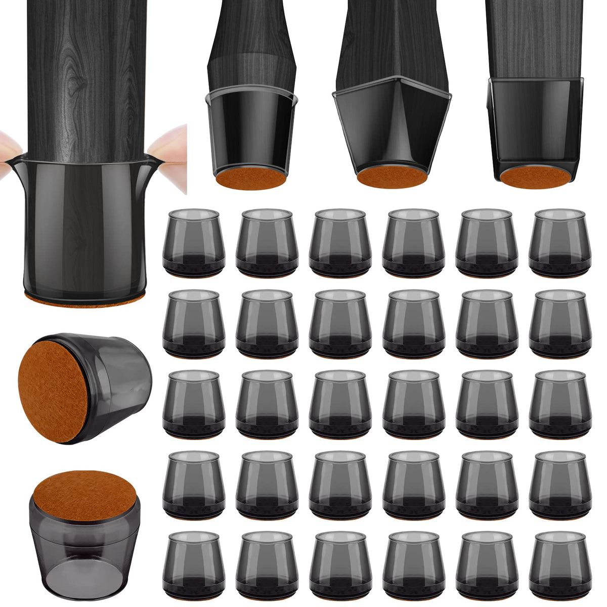 Silicone Chair Leg Floor Protectors