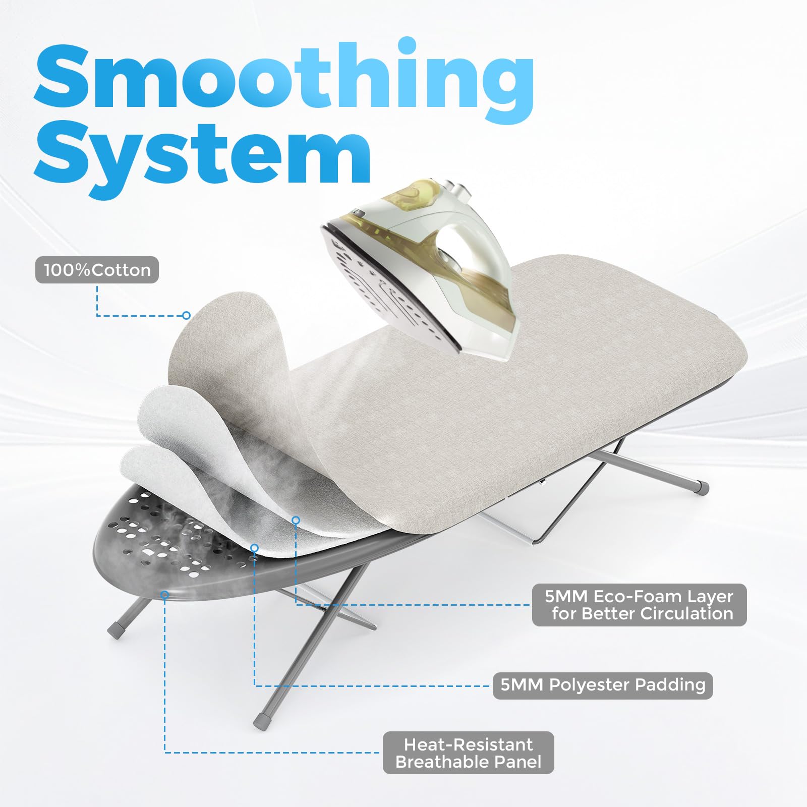 Small Ironing Board with Iron Rest