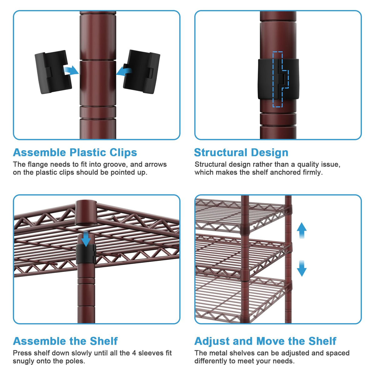 E1 Heavy Duty Closet Garment Rack