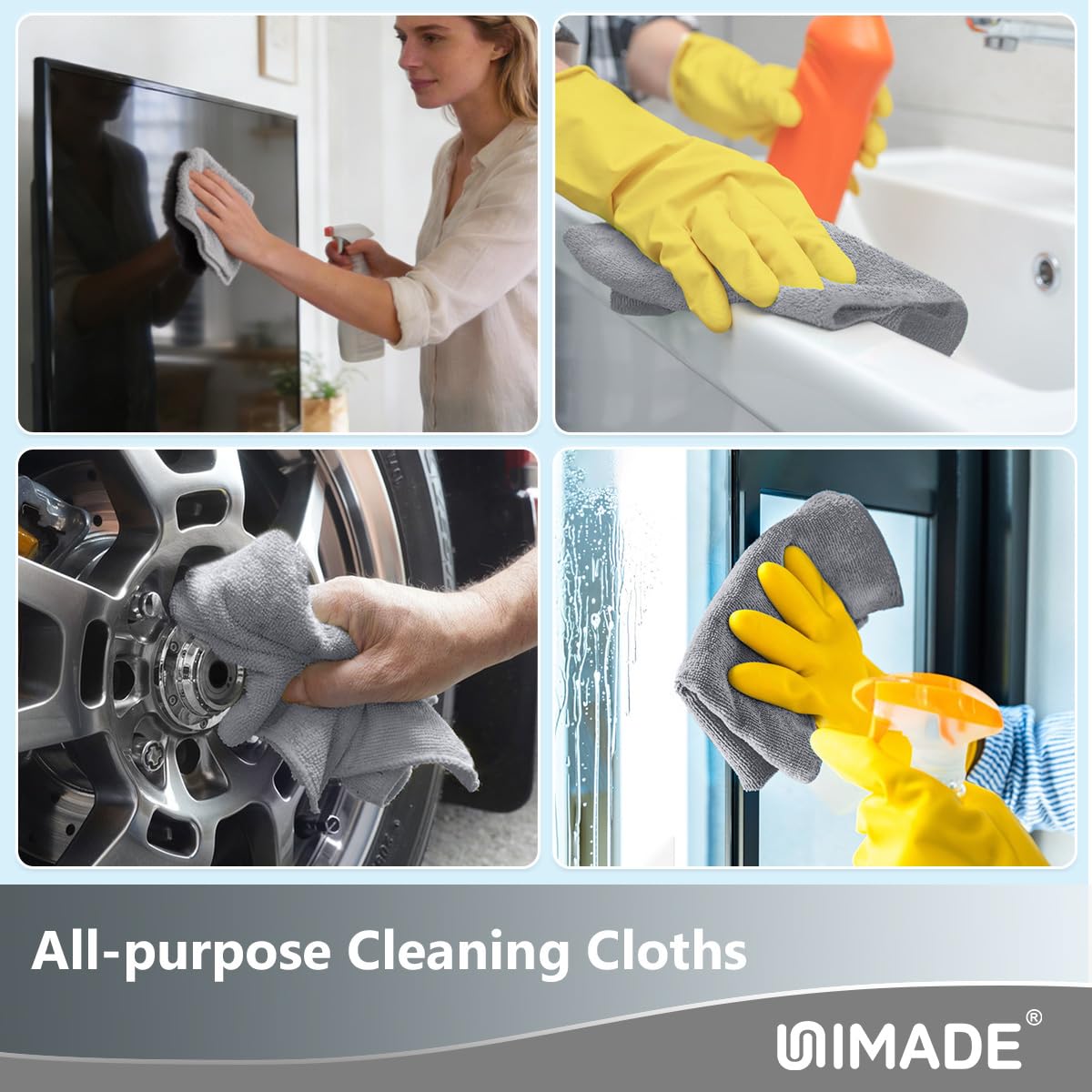 Microfiber Cleaning Cloth (100 Count)