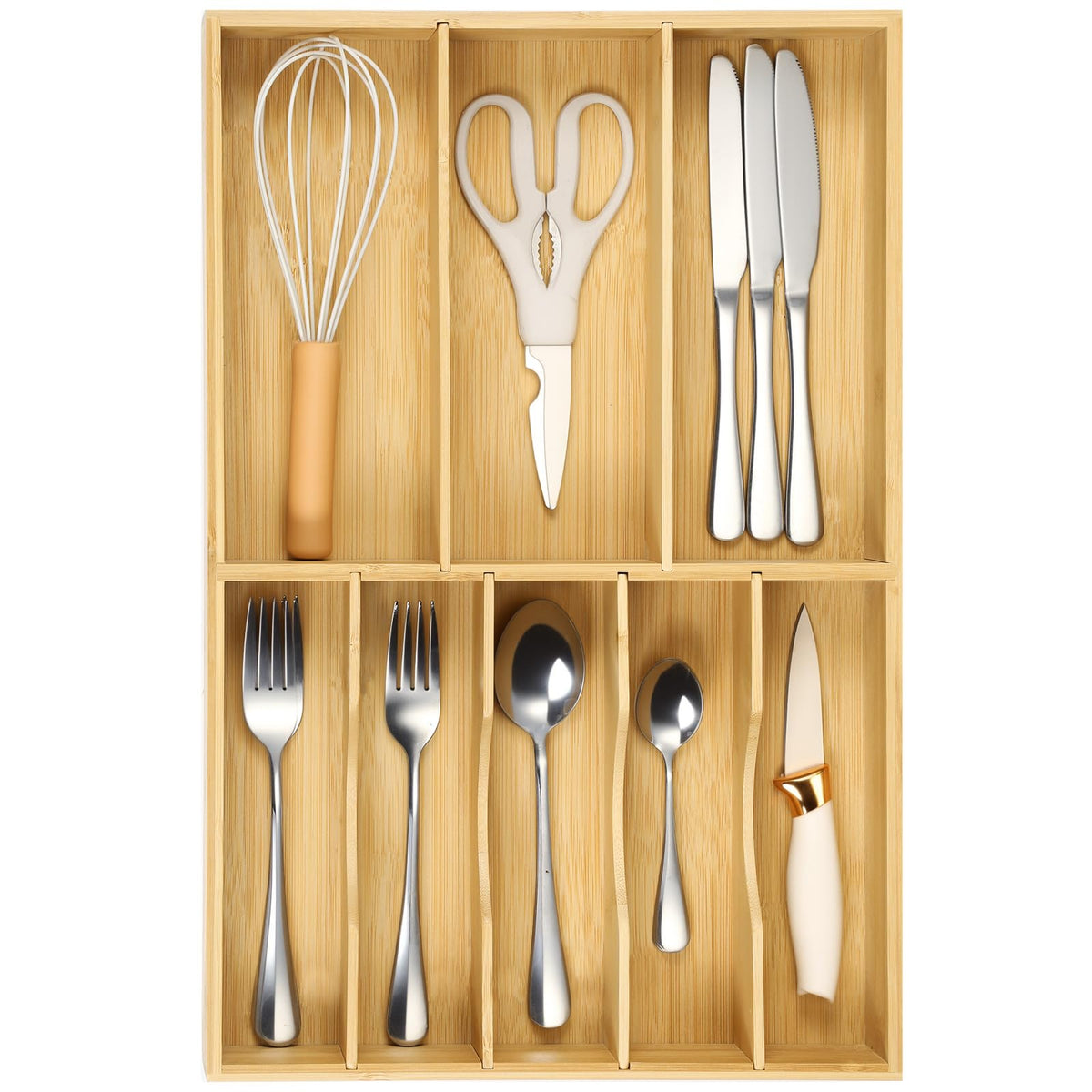 Silverware Organizer for Kitchen Drawers