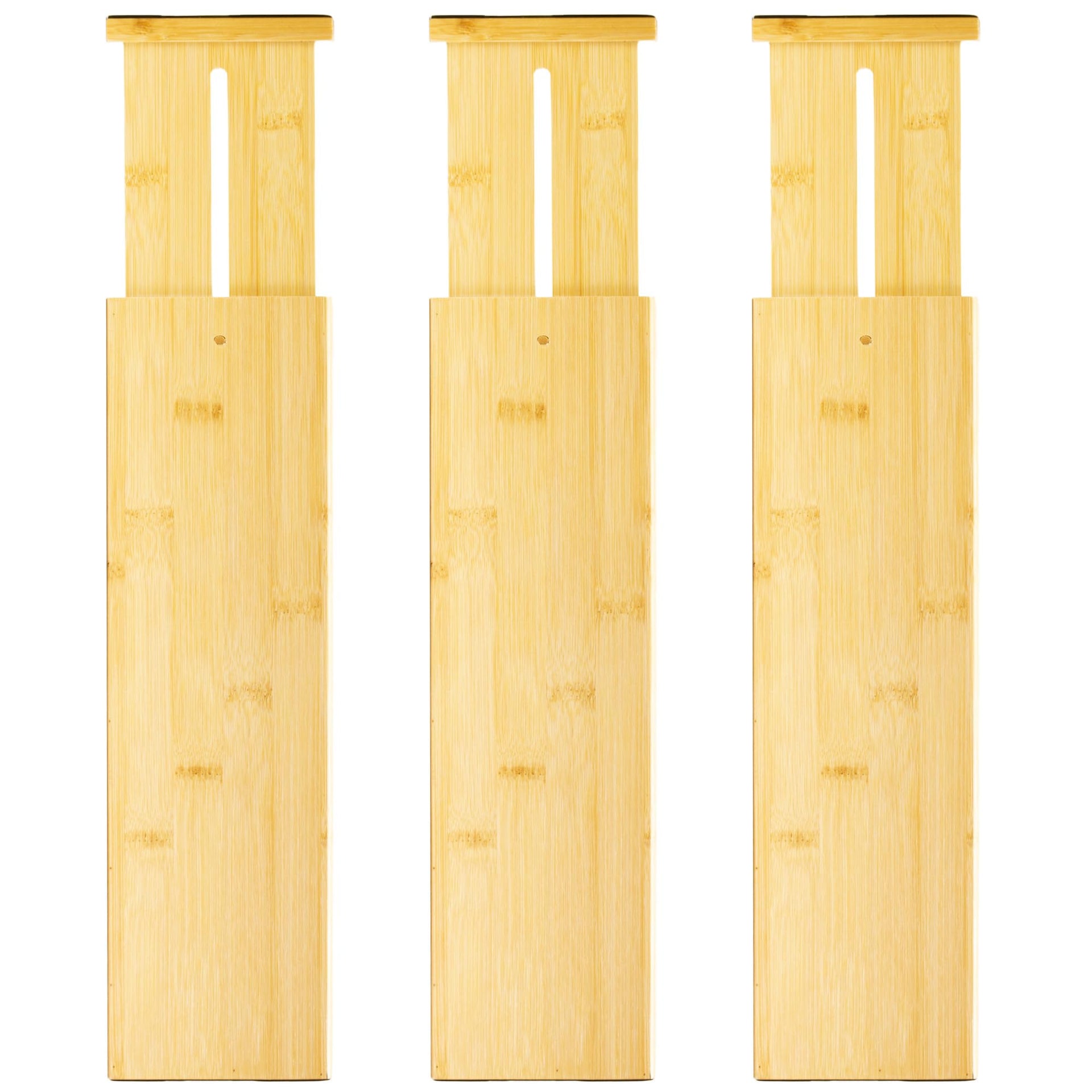 3 Pack Bamboo Drawer Dividers