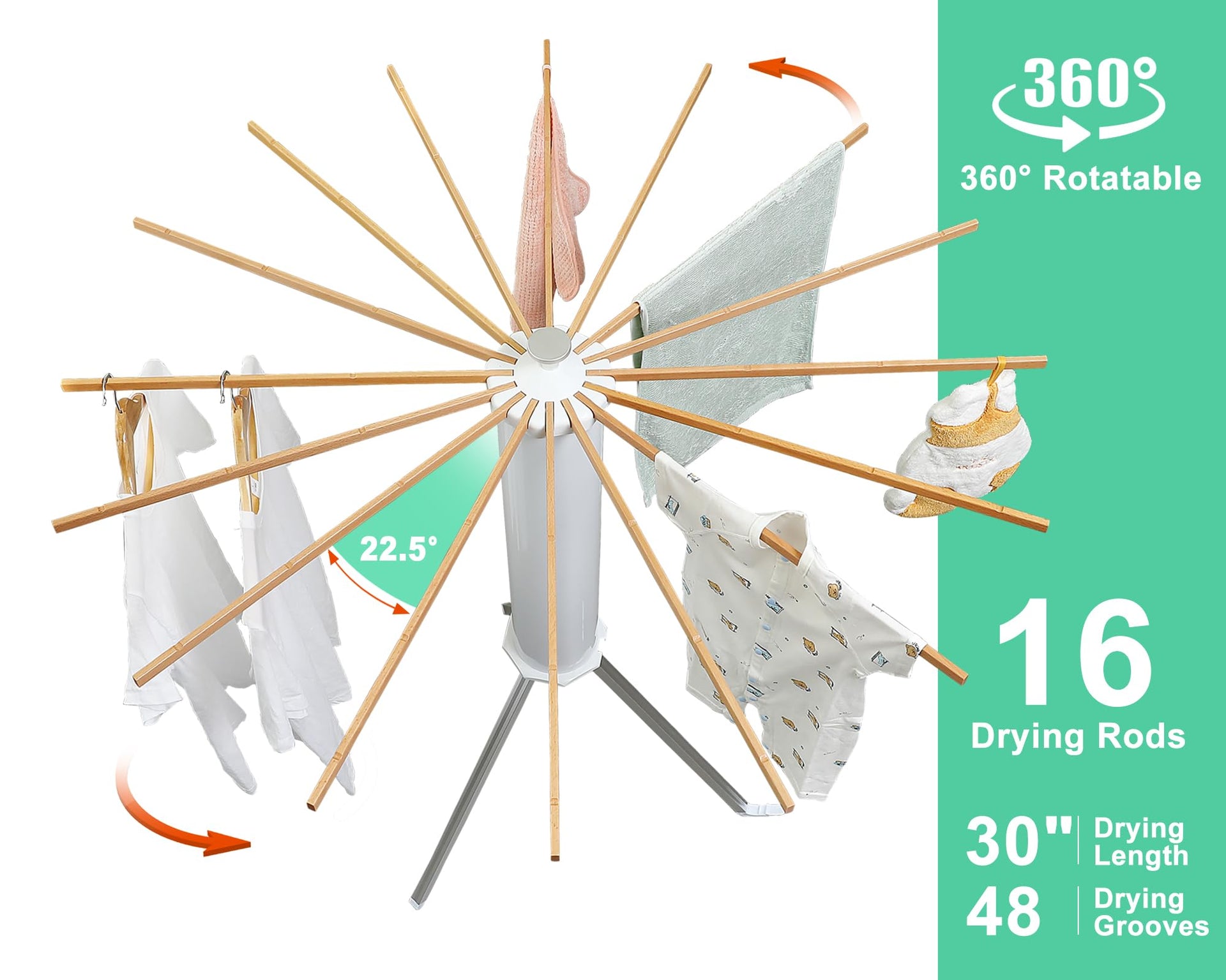 Cylinder Tripod Clothes Drying Rack