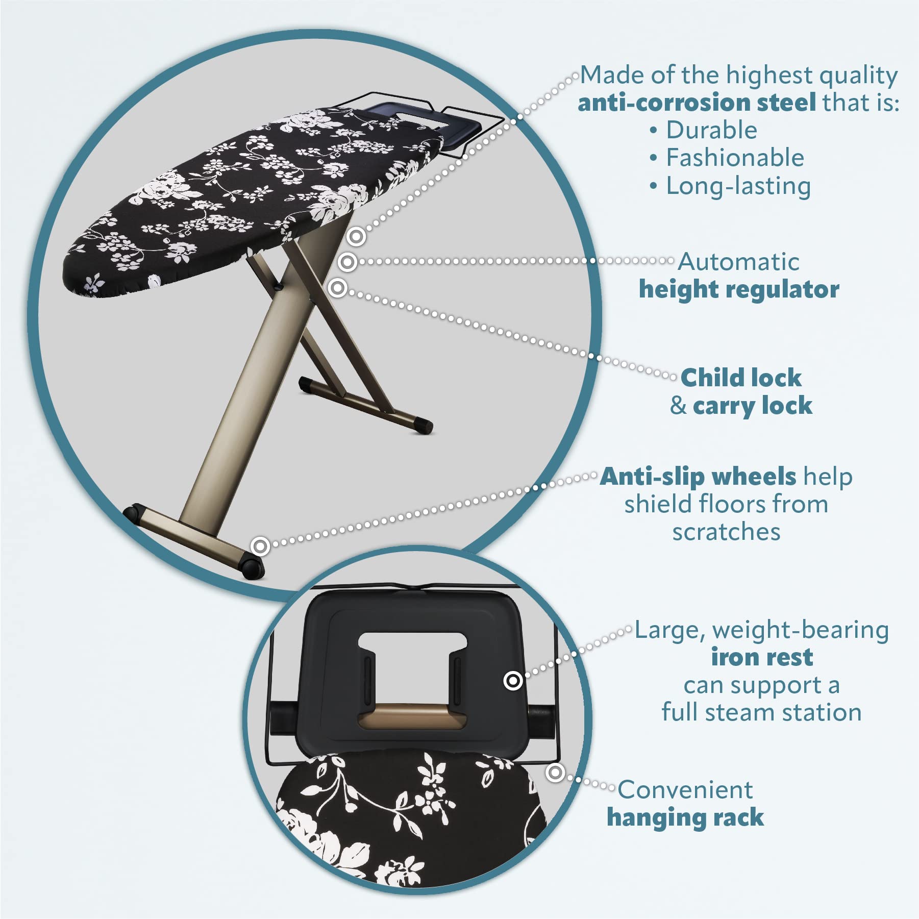 Pro Luxury Ironing Board