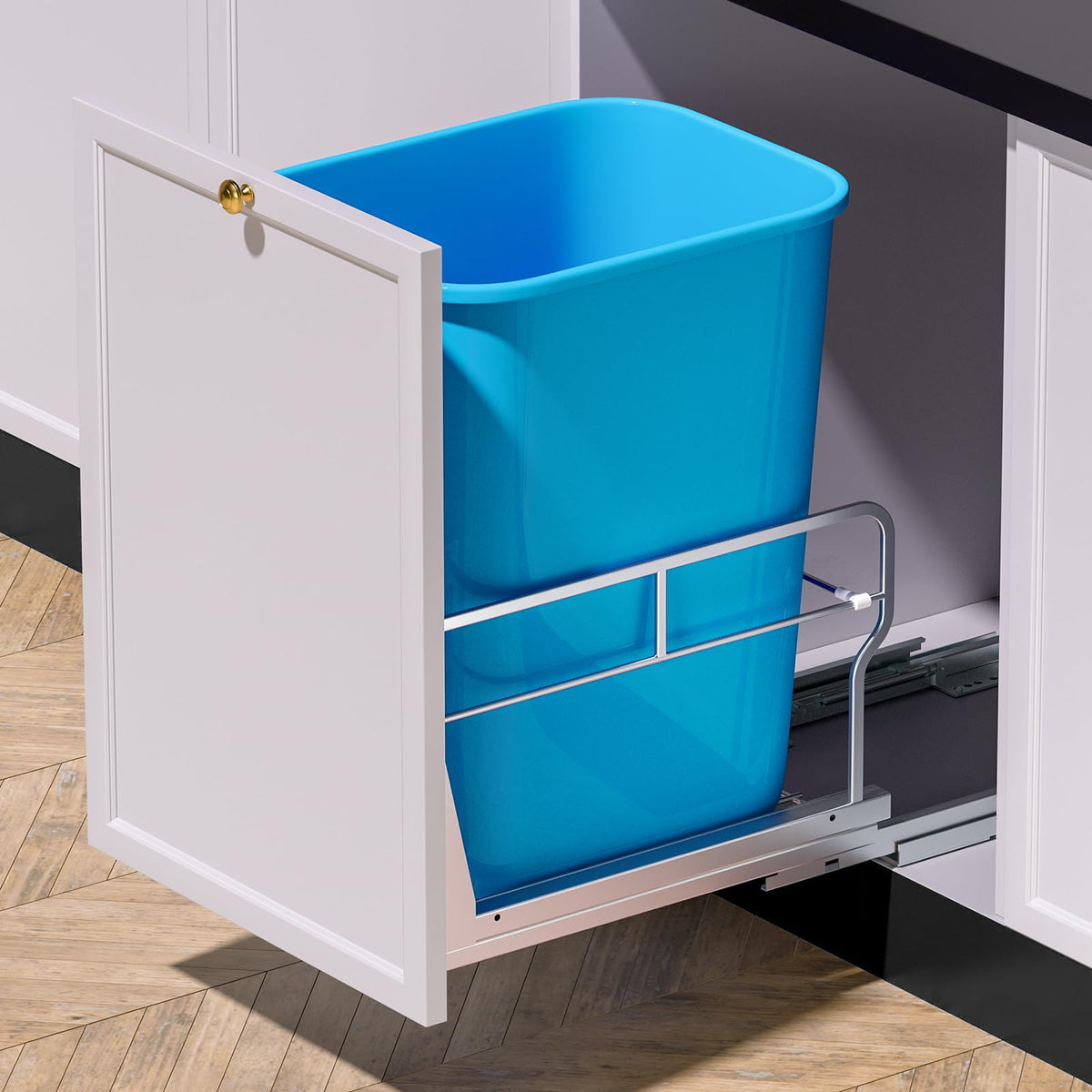 Pull Out Trash Can Under Cabinet with Soft