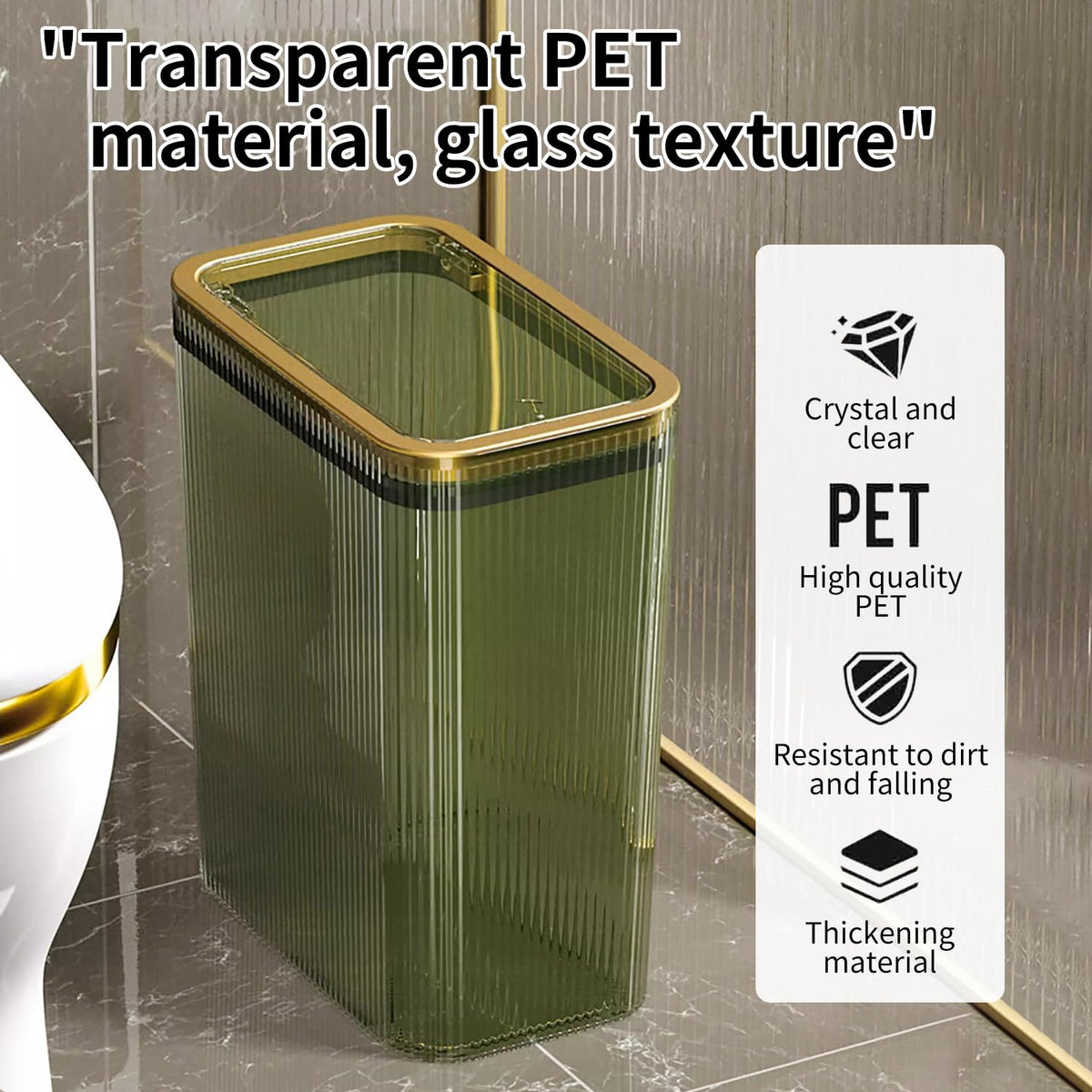 Bathroom Trash Cans with Lids