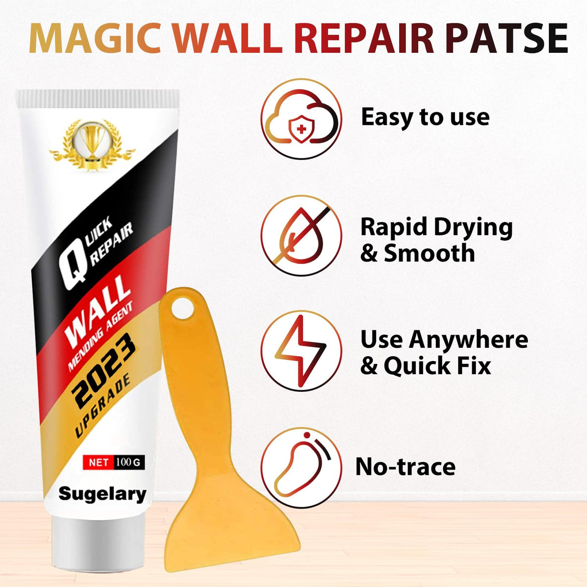 Drywall Patch Repair Kit with Scraper (3.52 Ounce)