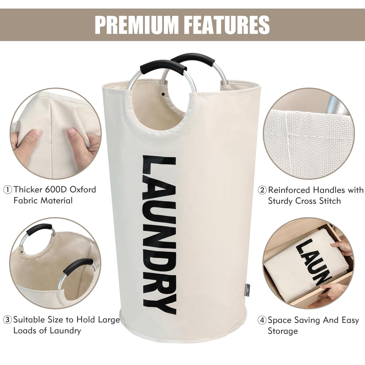 125L X Large Laundry Basket Bag - ModHome Supplies