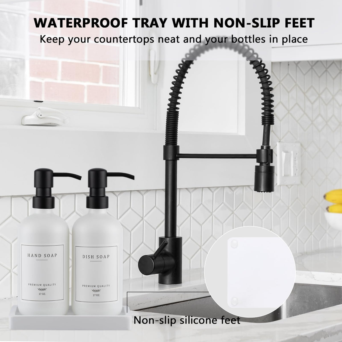 Thick Glass Soap Dispenser