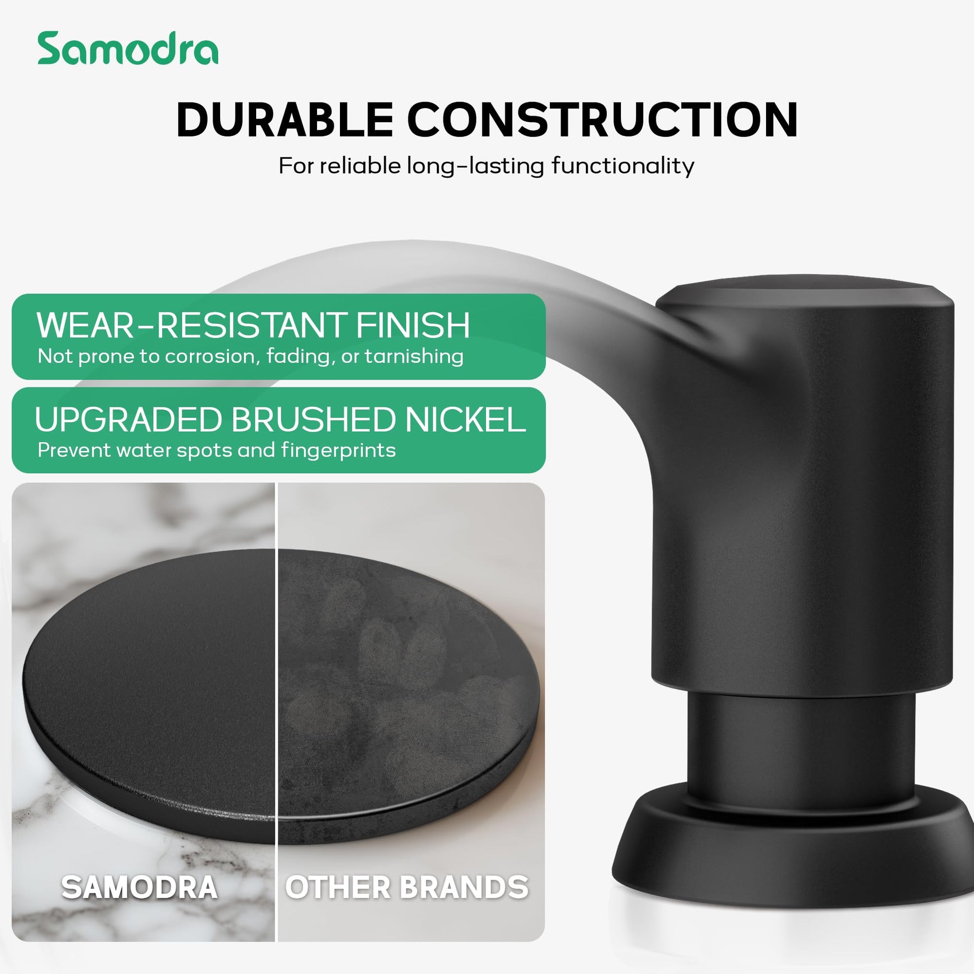 Built in Kitchen Sink Soap Dispenser with Extension Tube Kit