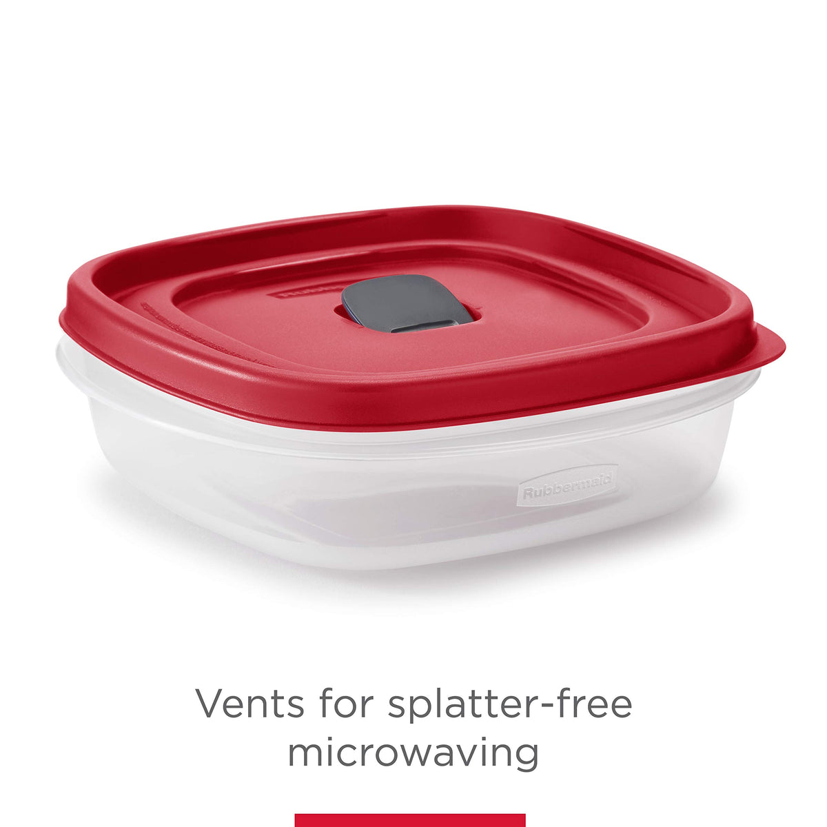 16-Piece BPA-Free Plastic Food Storage Set, Red Vented Lids - Microwave, Dishwasher Safe: Perfect for Meal Prep, Leftovers, and Kitchen Organization (16 Count)