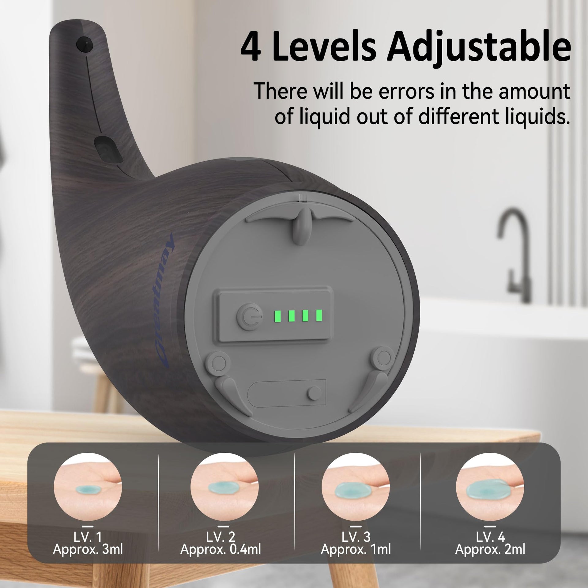 Automatic Soap Dispenser Touchless Rechargeable 10 oz