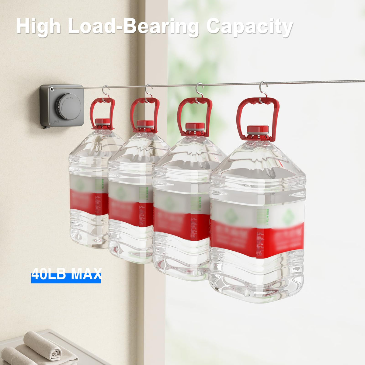 Retractable Clothesline Indoor (15.1 Foot)