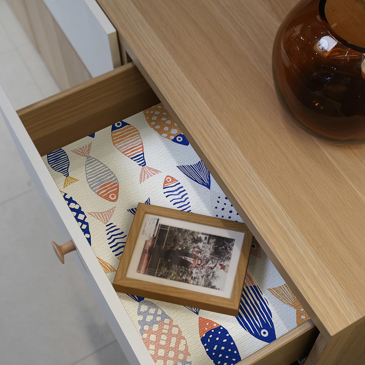 Drawer Liner Non Adhesive Shelf Liner for Cabinets 12in x 10ft