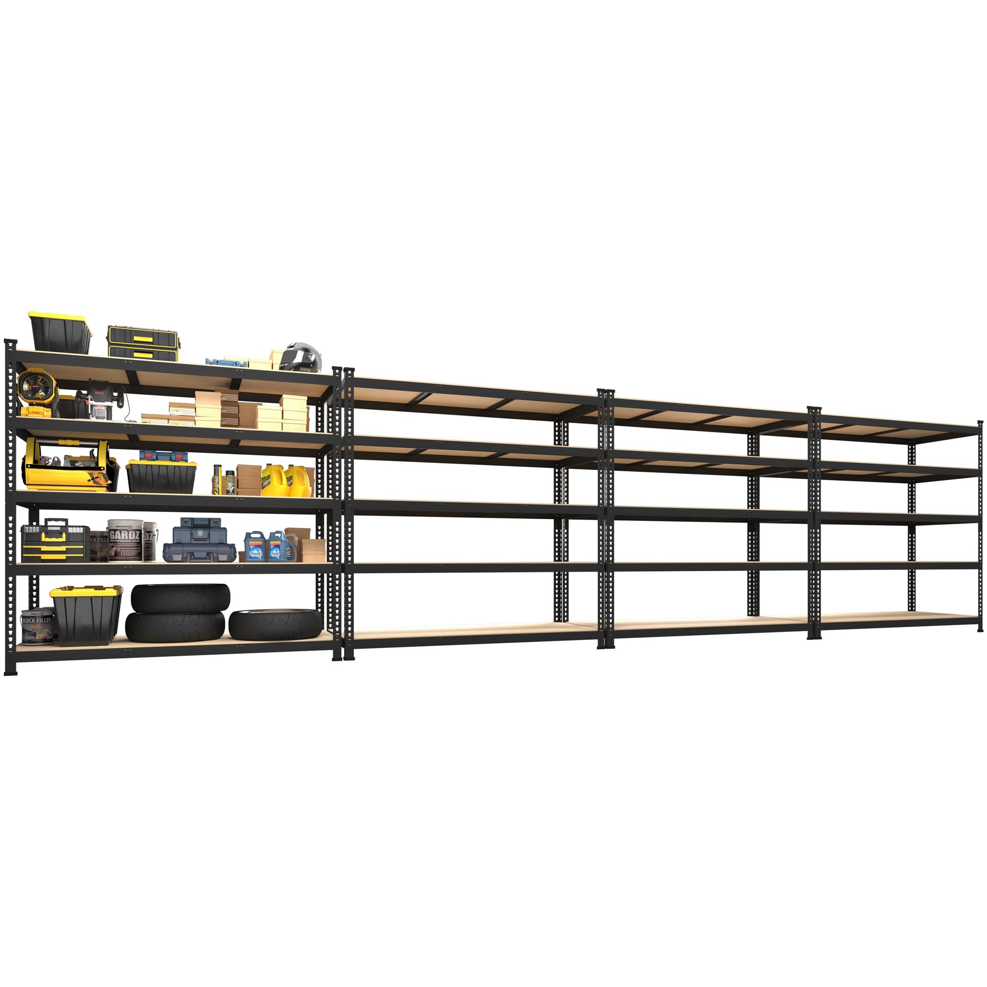 47"W x 18"D x 72"H Garage Storage Shelves (4 Count)