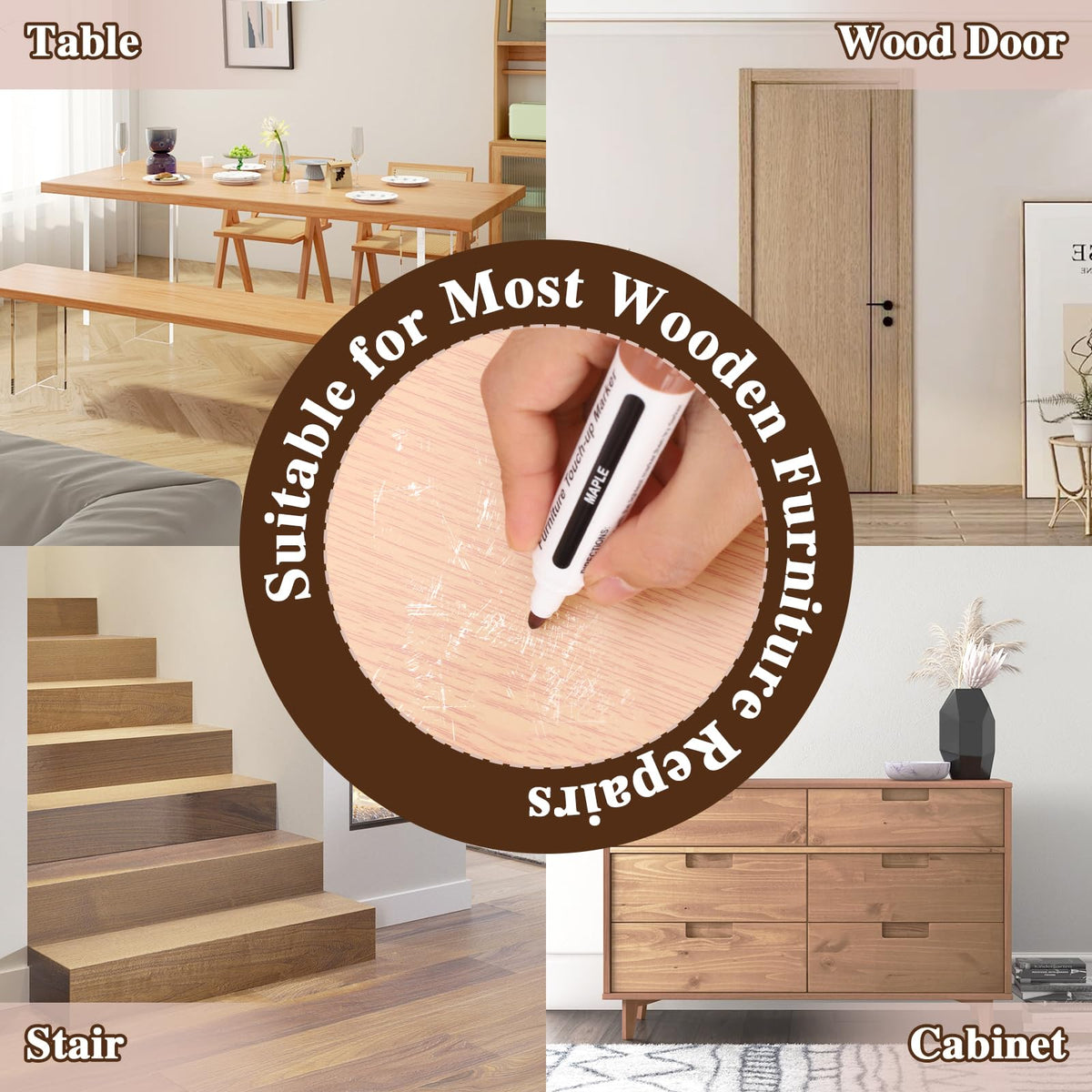 Dual Tip Furniture Markers Touch Up (13 Count)