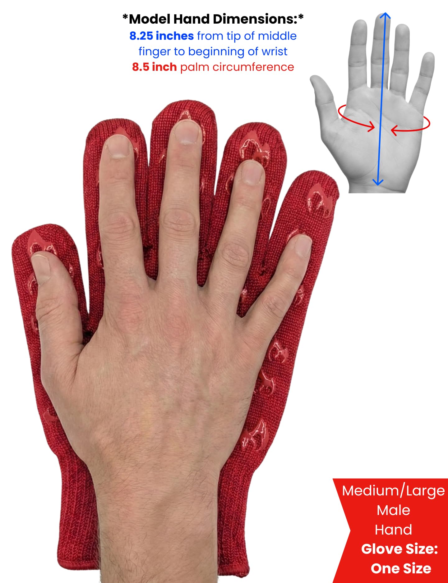 Grill Armor Oven Gloves with Fingers