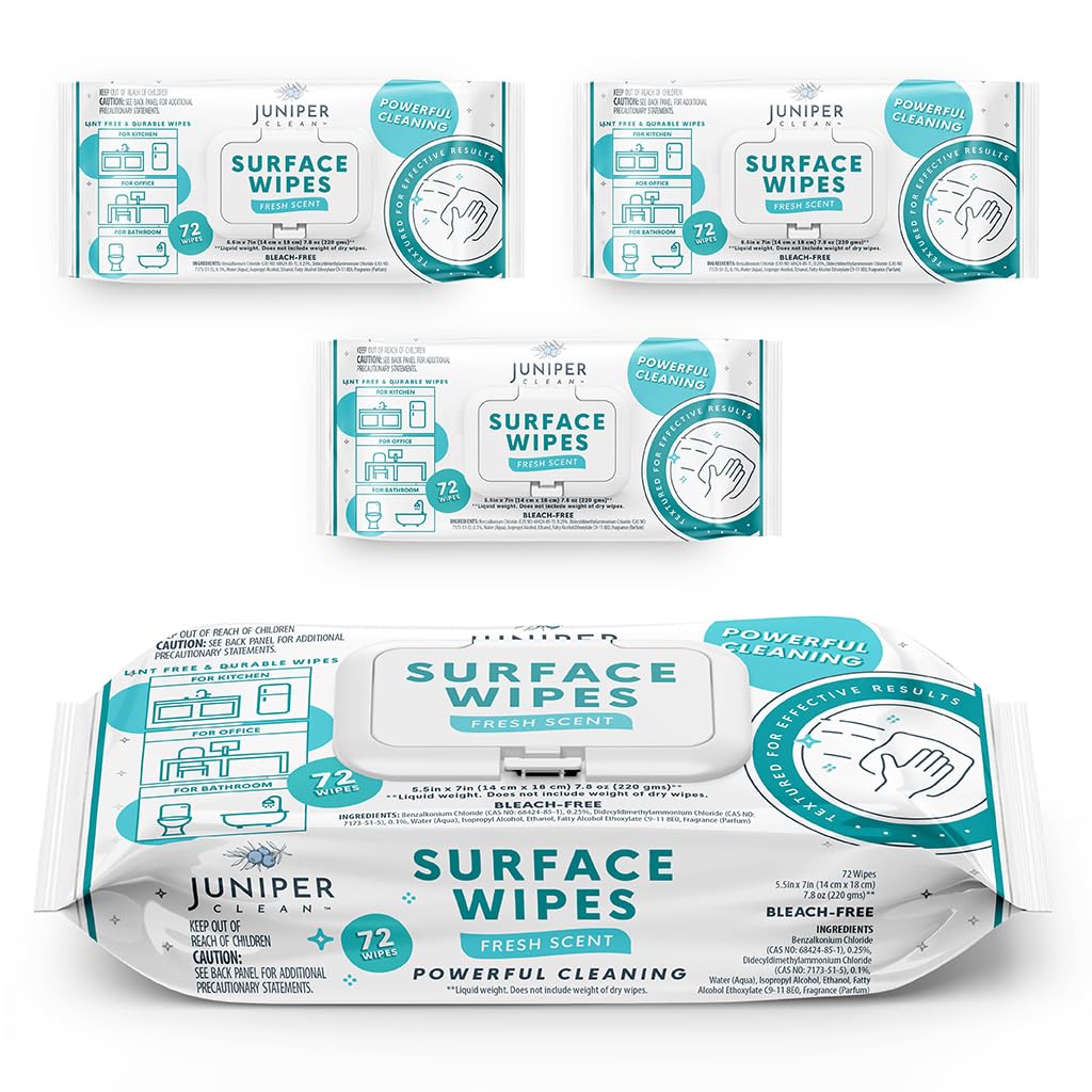 3 Pack Surface Cleaning Wipes Bleach Free (216 Count) - ModHome Supplies