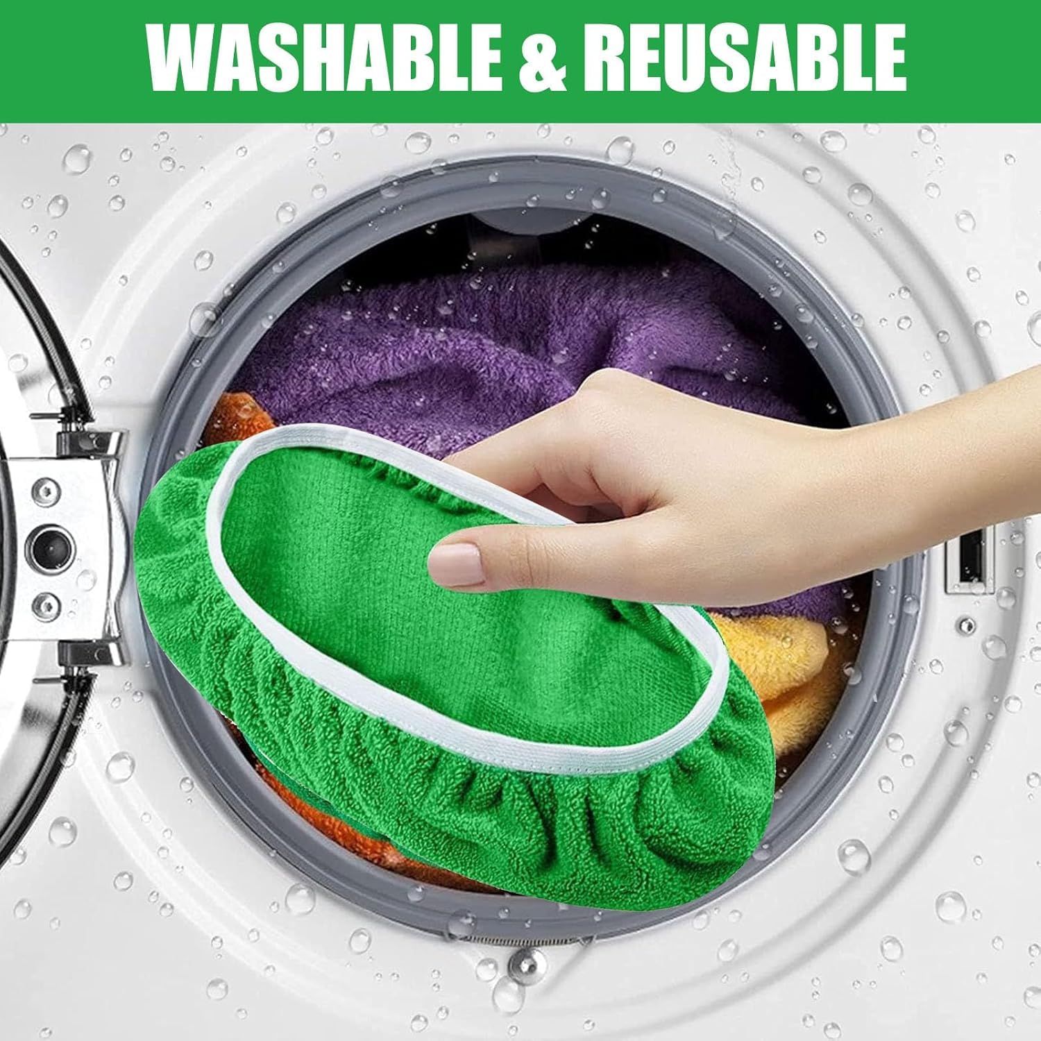 10pcs Reusable Microfiber Mop Pads for Swiffer Sweeper