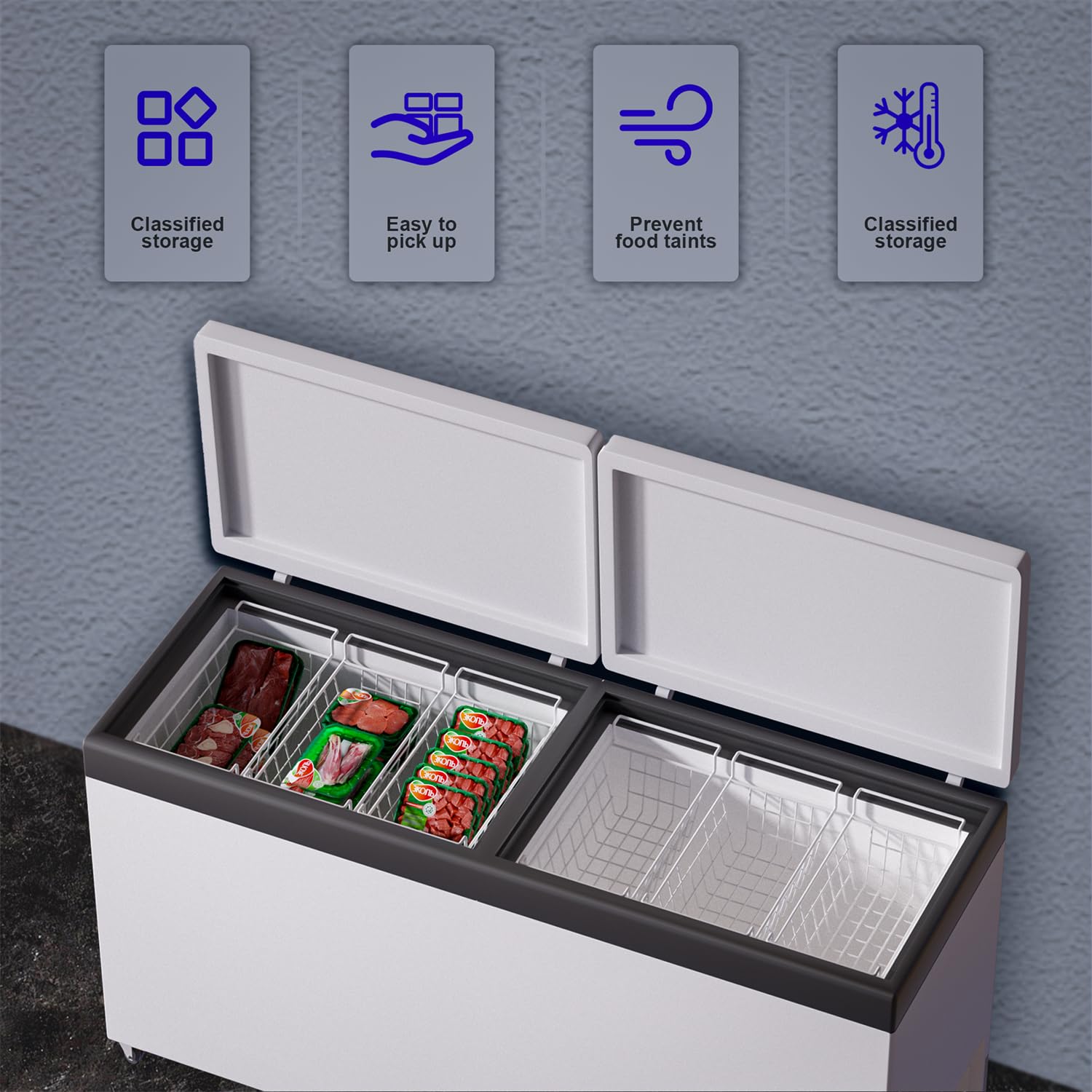 Chest Freezer Baskets (2 Count)