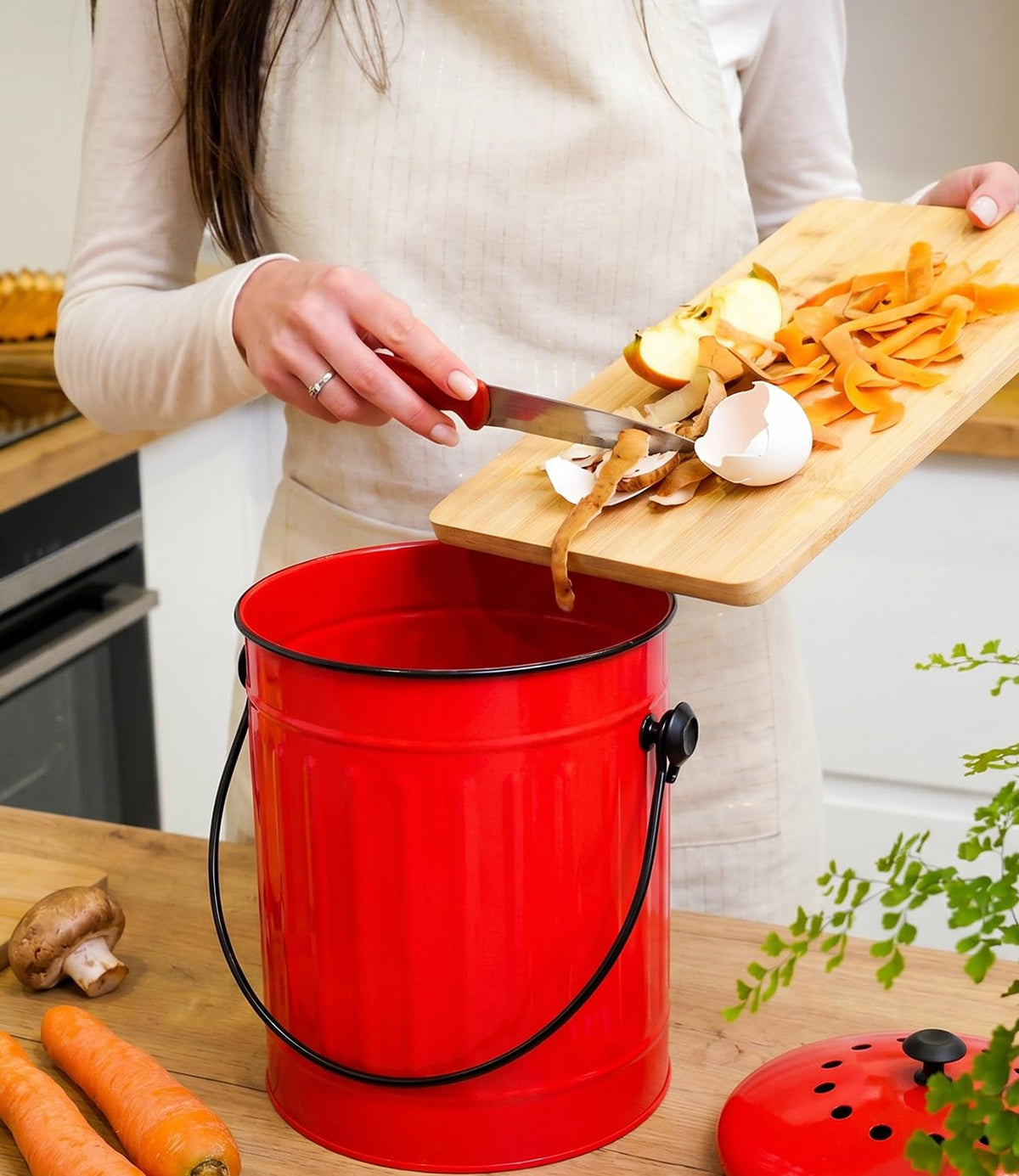 Countertop Compost Bin Kitchen with Lid