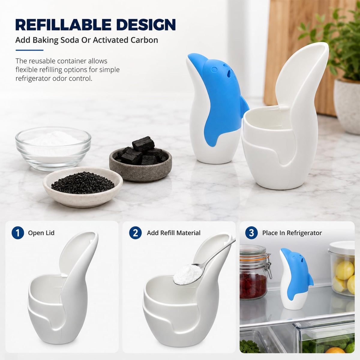 Dolphin Fridge Deodorizer Box