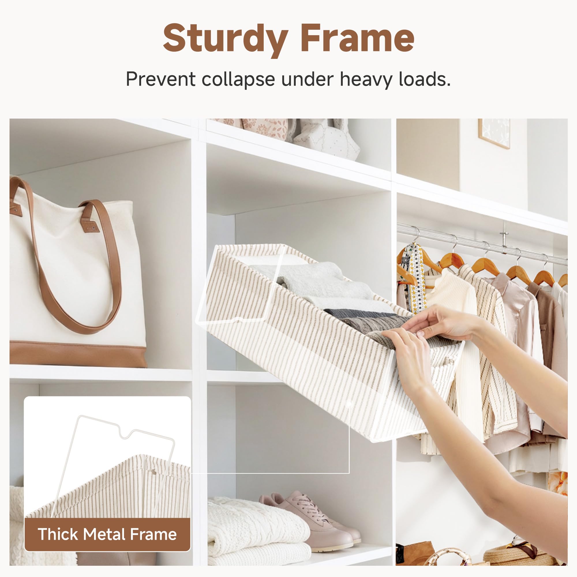 Fabric Narrow Storage Bins (2 Count)
