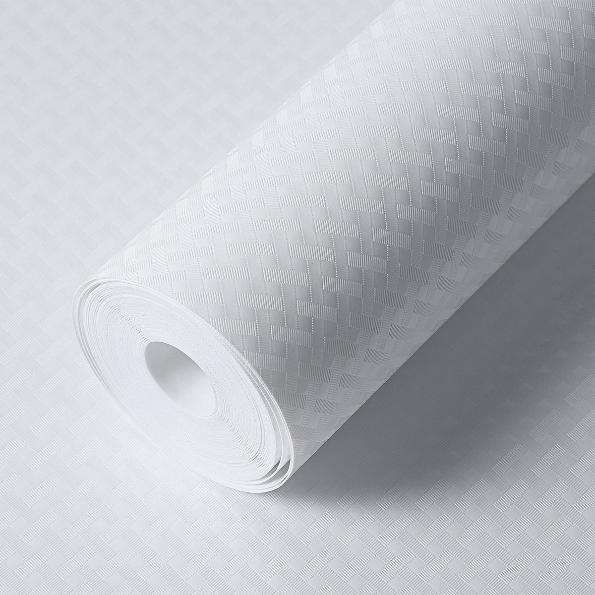 Shelf Liner Non Adhensive Drawer Cabinet Mat White 11.8"× 236.2" Pack of 2 (2 Count)