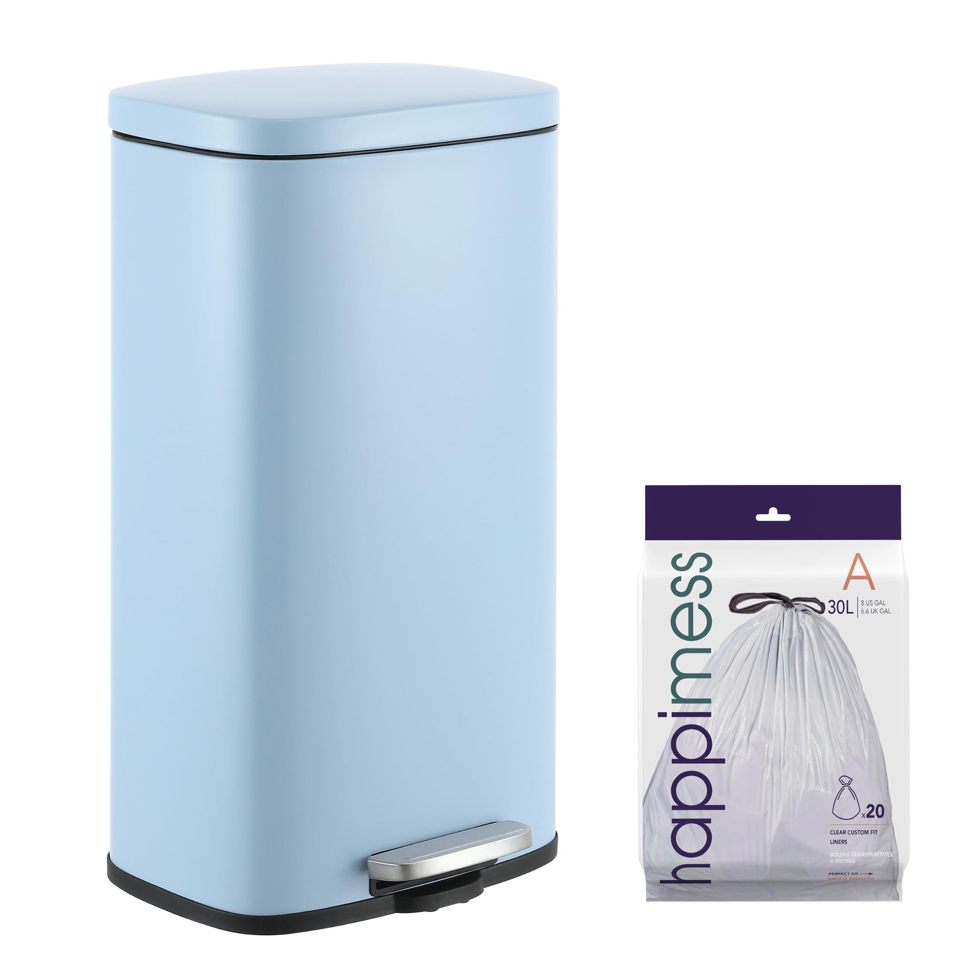 Curtis 8 Gal Step Trash Can Soft Close 25"