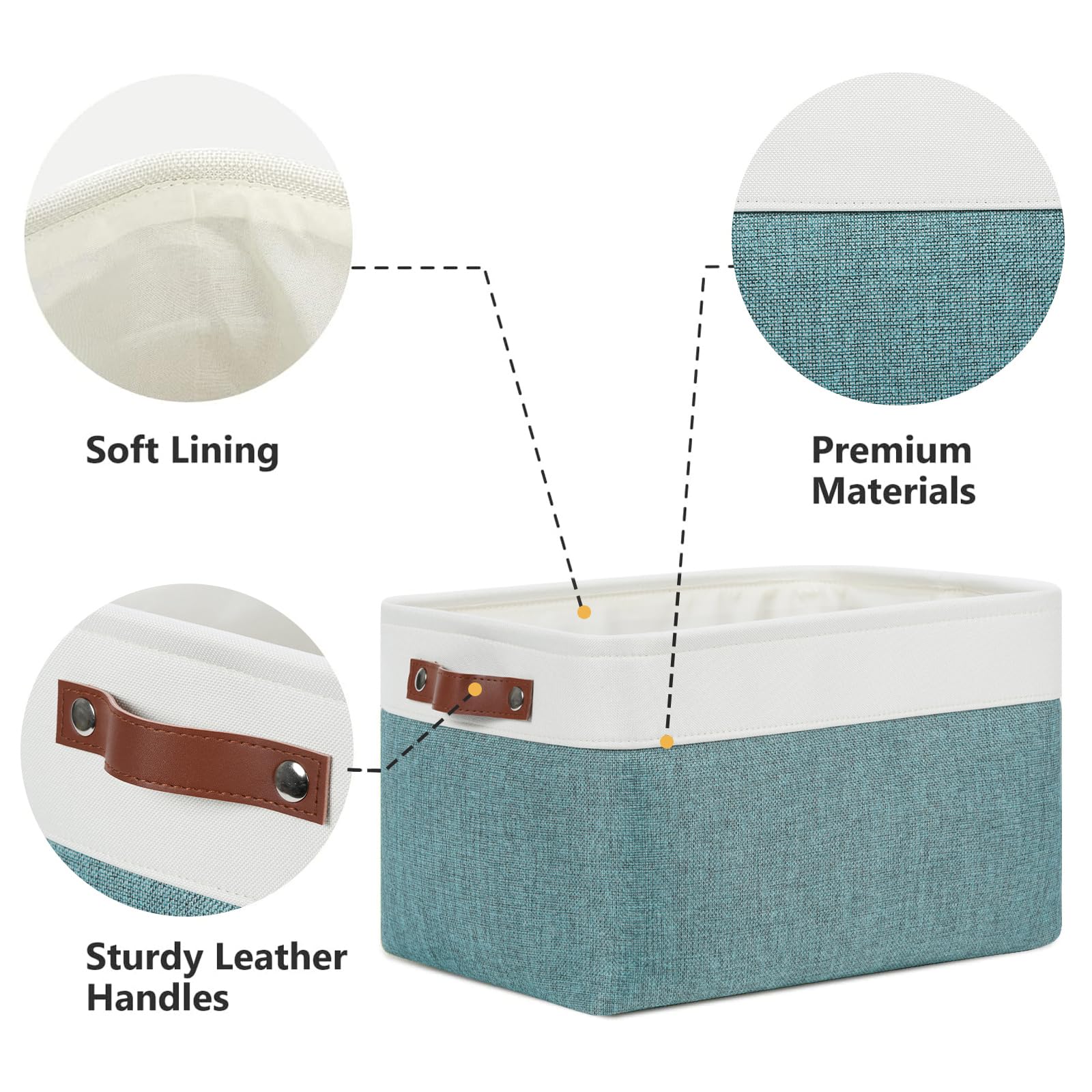 Storage Baskets for Shelves (4 Count)
